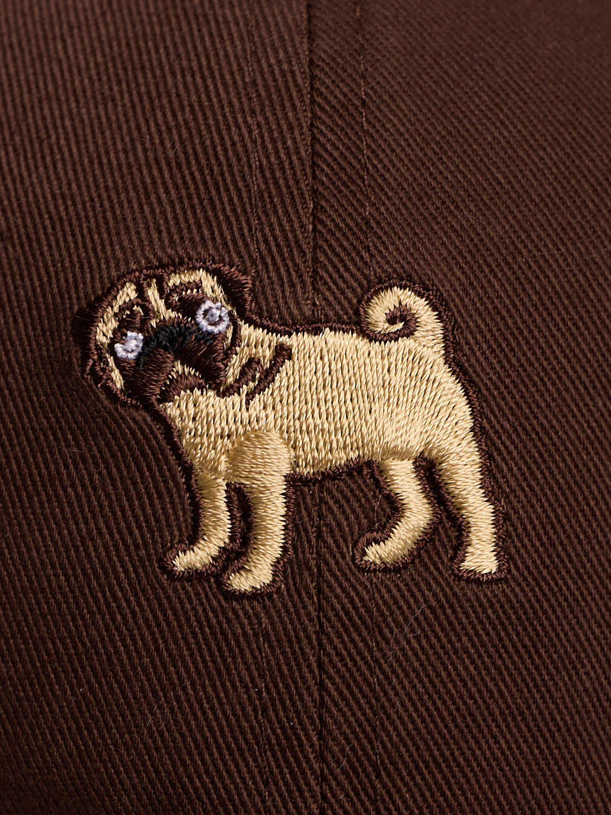 47 Chocolate Pug Runner Icon Clean Up Hat - Image 2