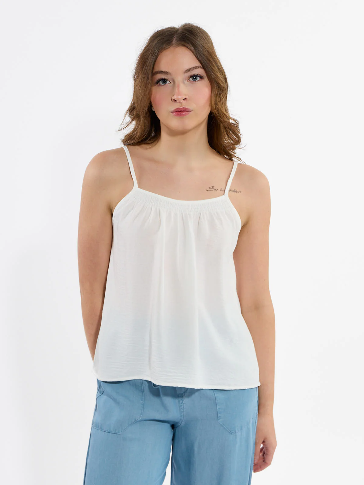 Abby Airflow Satin Tank Top - Image 4
