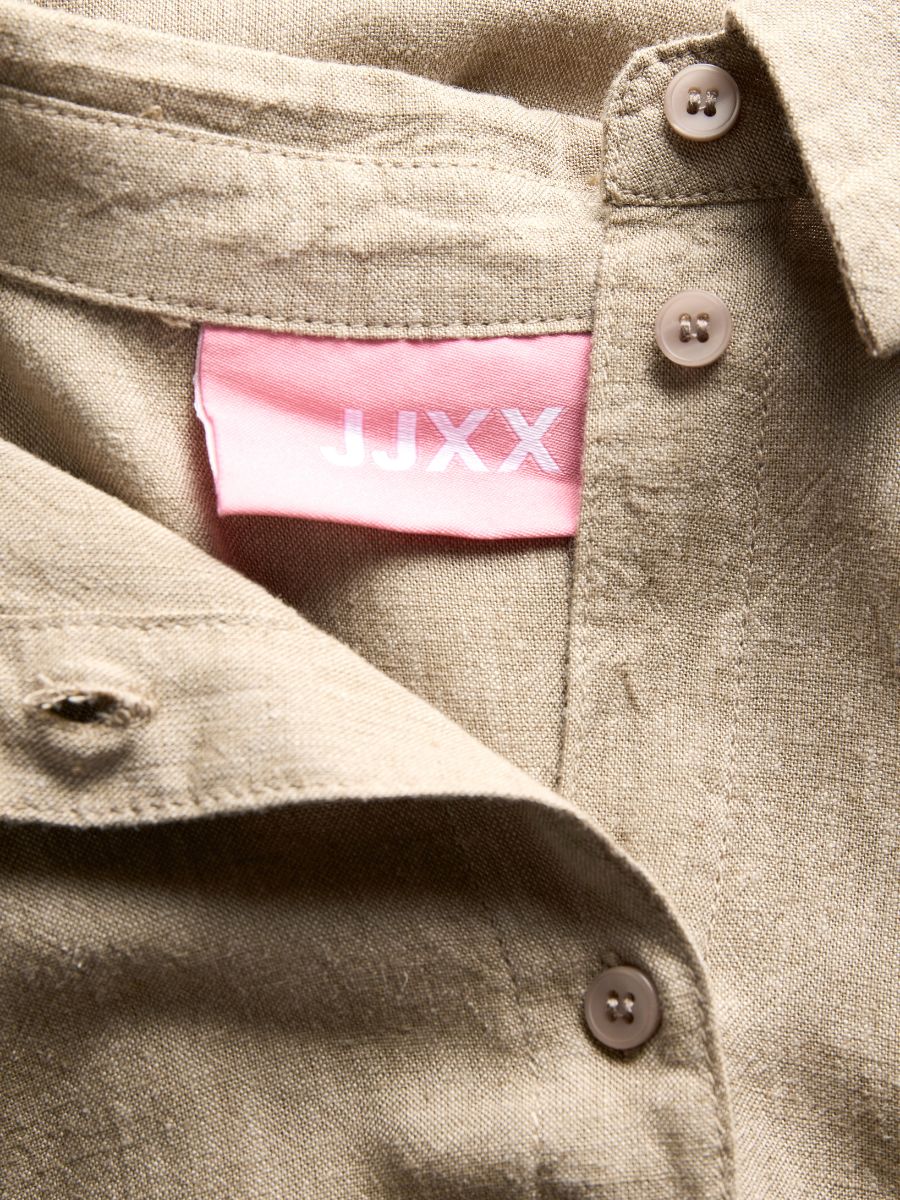 Almira Linen Blend Long Sleeve Shirt - Image 3