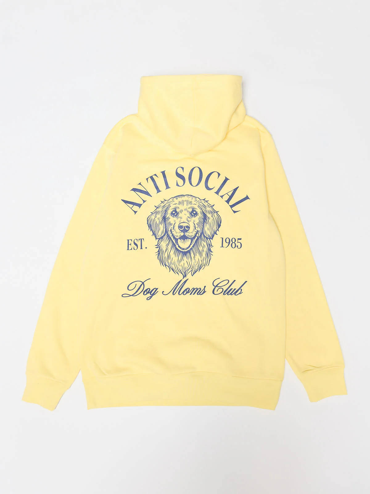 Anti-Social Dog Mom Yellow Hoodie