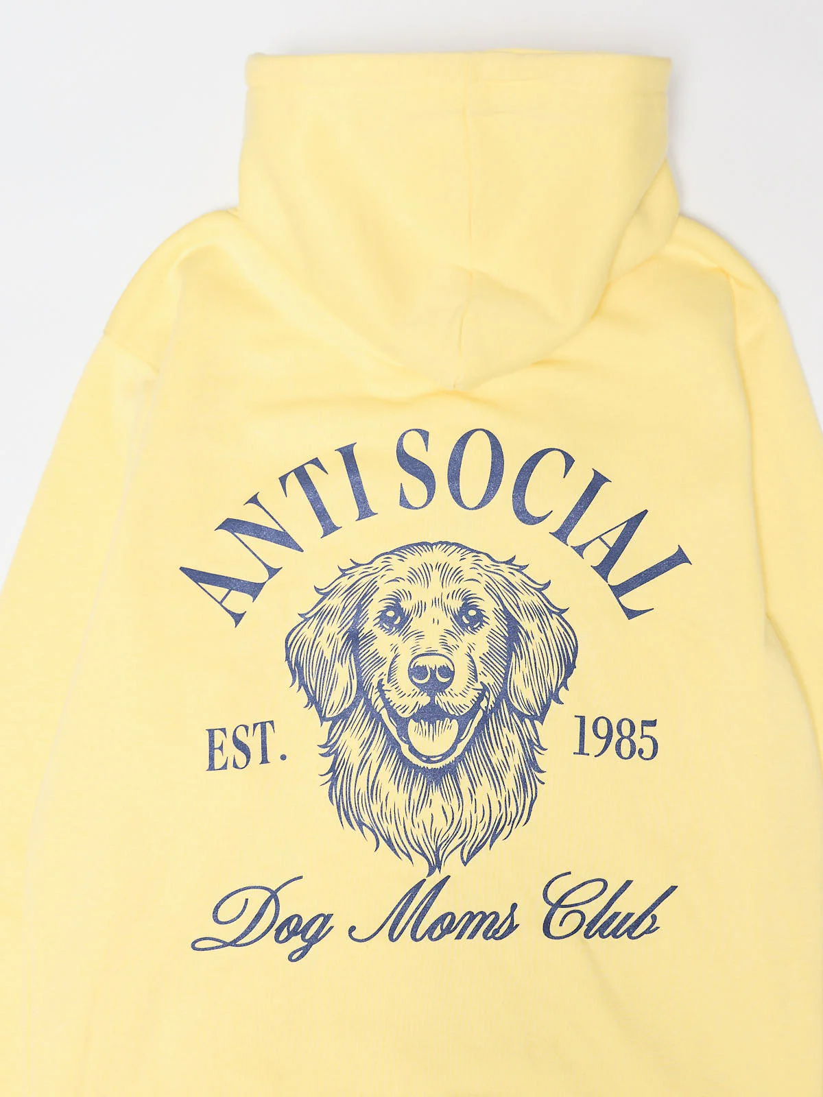 Anti-Social Dog Mom Yellow Hoodie - Image 2