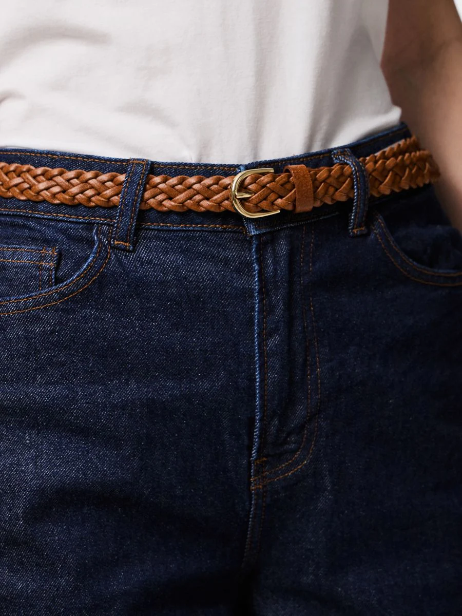 Avery Leather Braided Belt - Image 2
