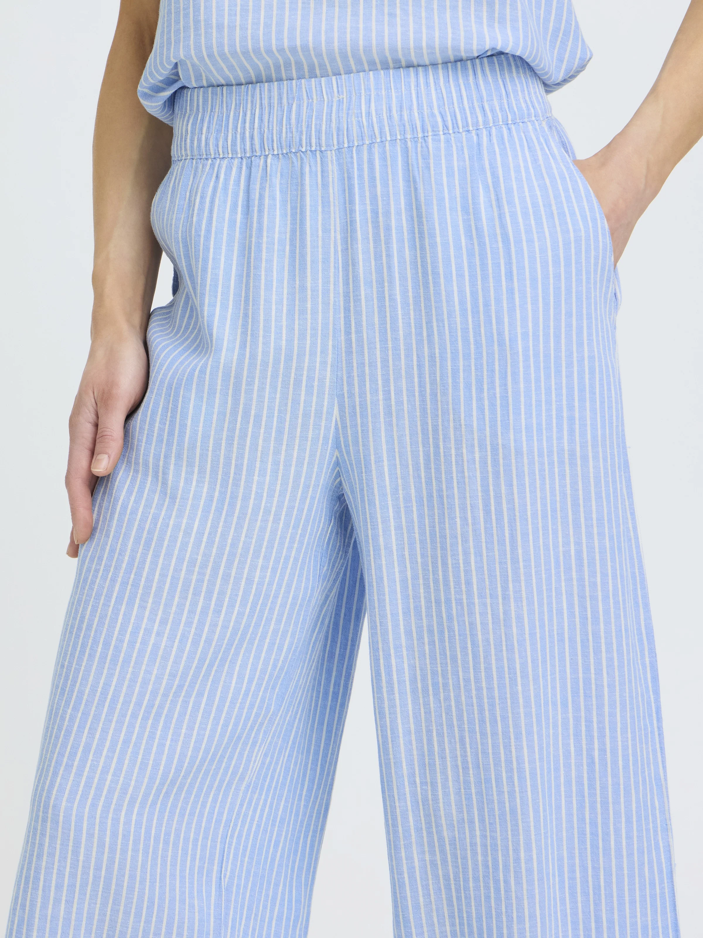 B.Young Falakka Linen Blend Crop Pant - Image 2
