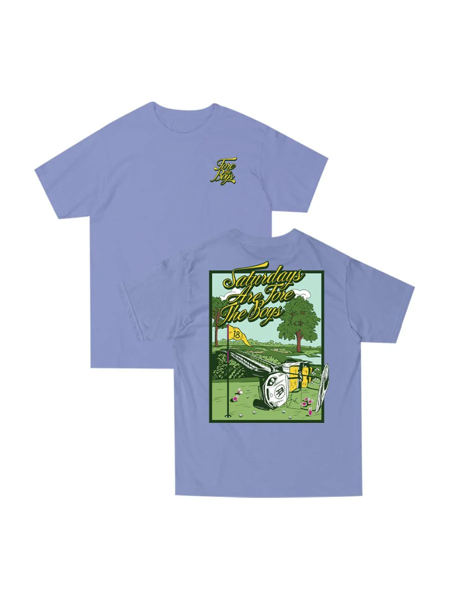 Barstool Sports Saturdays Are Fore the Boys Tee - Image 3