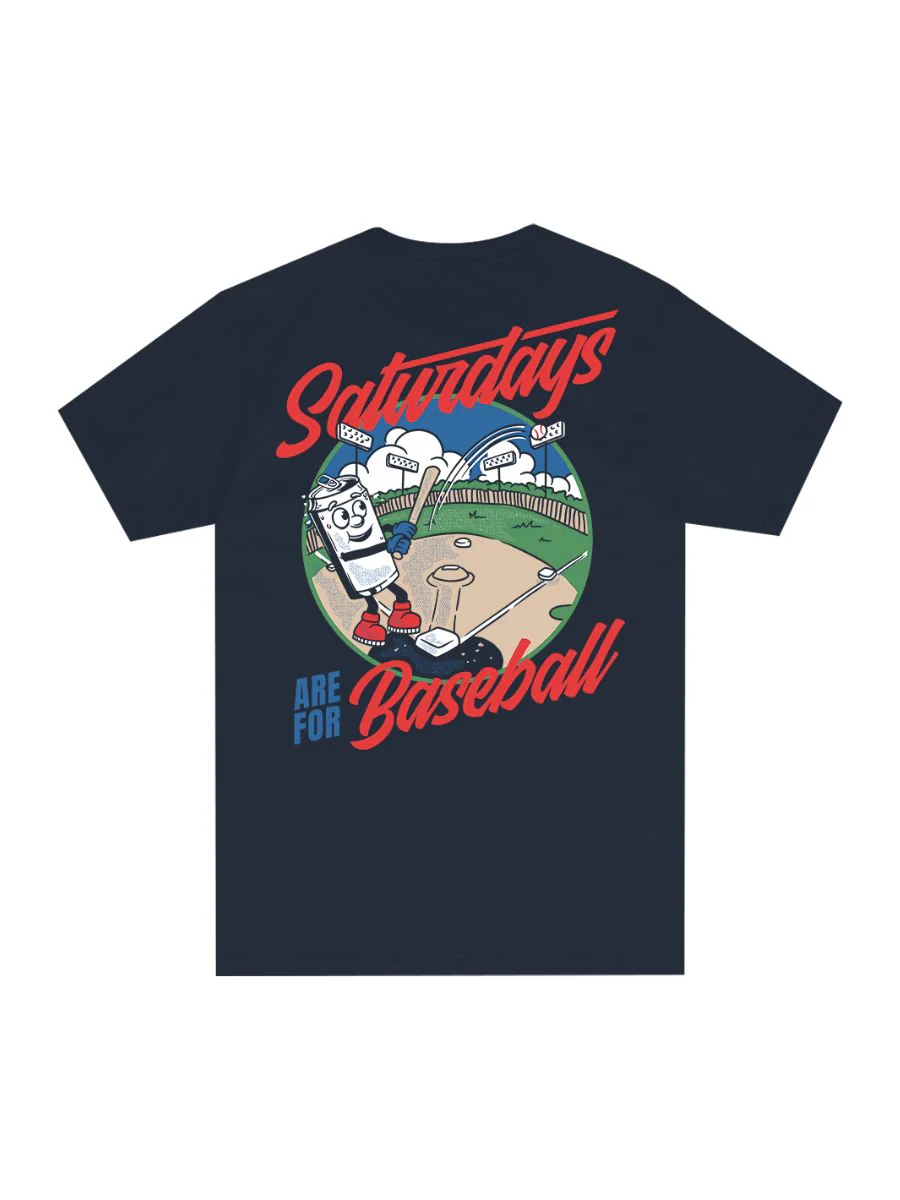 Barstool Sports Saturdays For Baseball Tee - Image 2