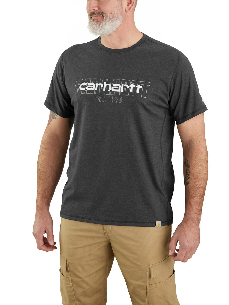 Carhartt Force Midweight Logo T-Shirt - Image 2