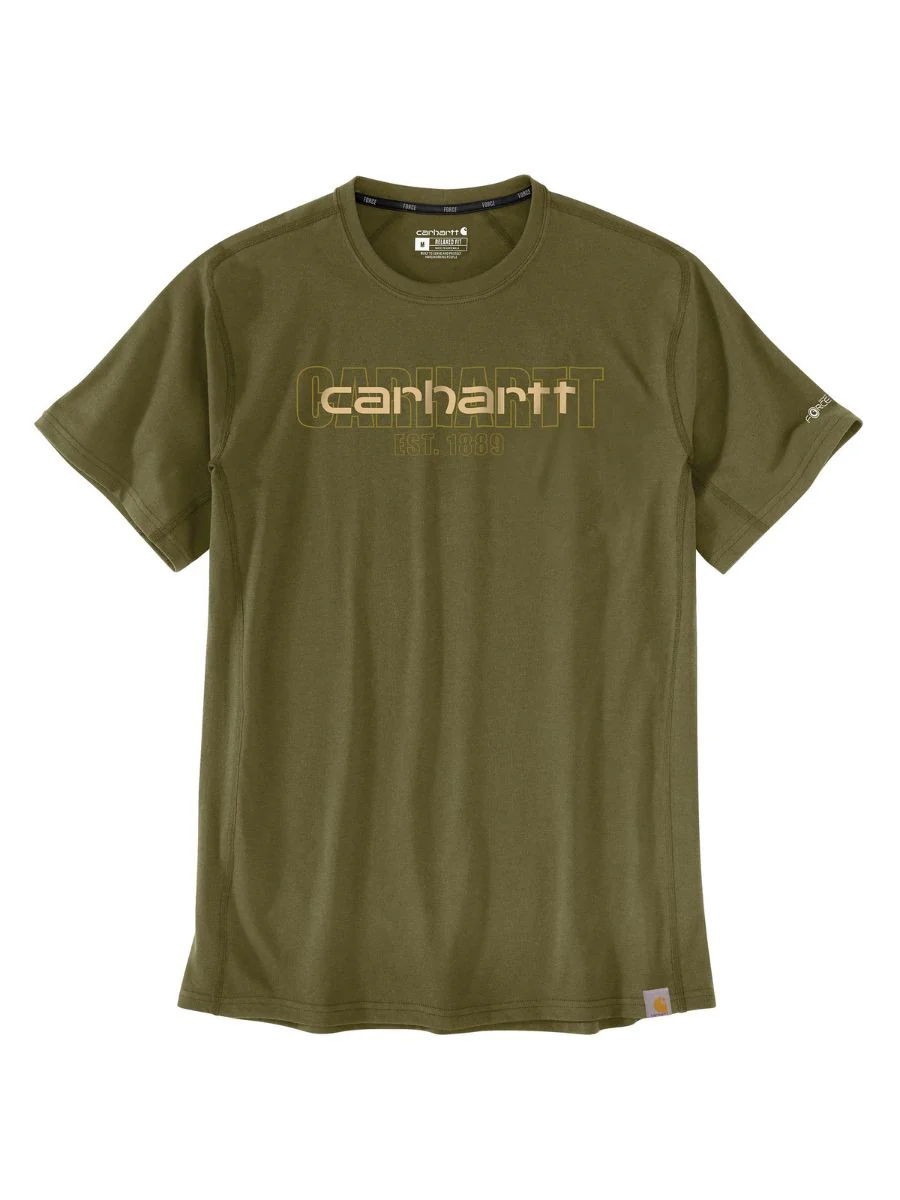Carhartt Force Midweight Logo T-Shirt - Image 5