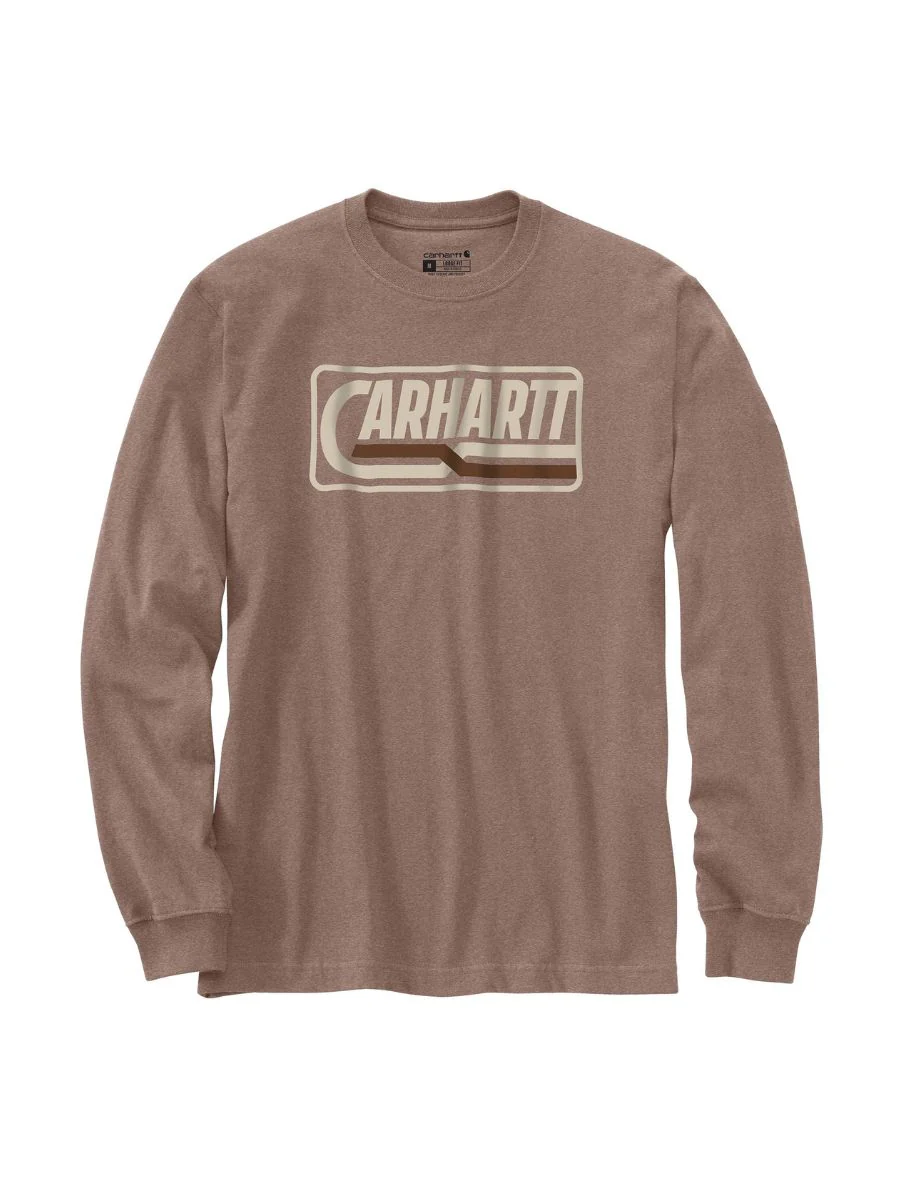 Carhartt Heavyweight Long Sleeve Logo Tee - Image 3