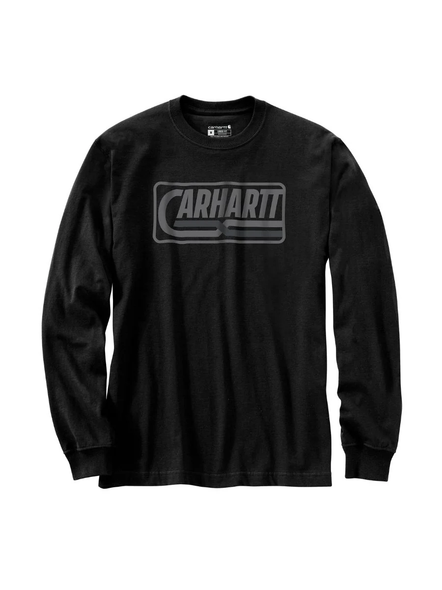 Carhartt Heavyweight Long Sleeve Logo Tee - Image 5