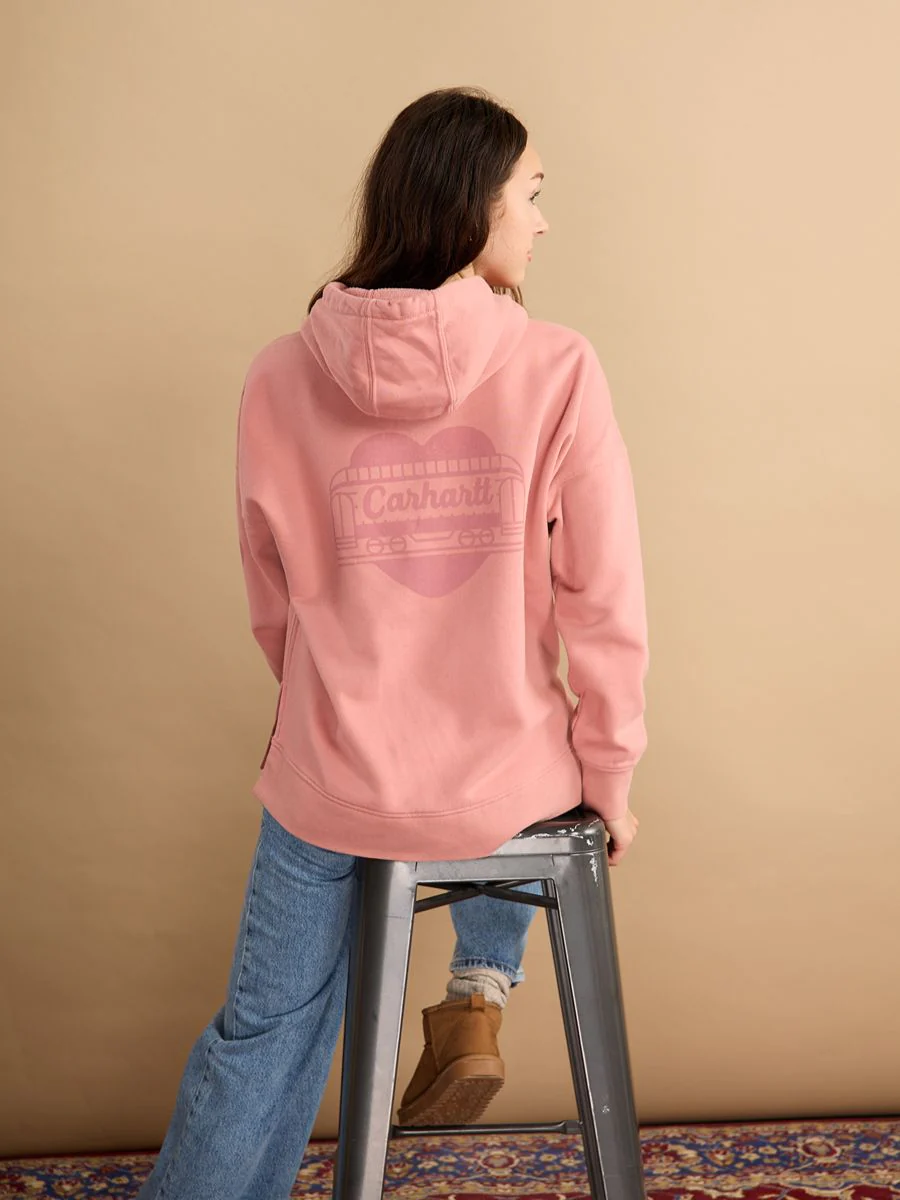 Carhartt Ladies Oversized Heart Graphic Sweater