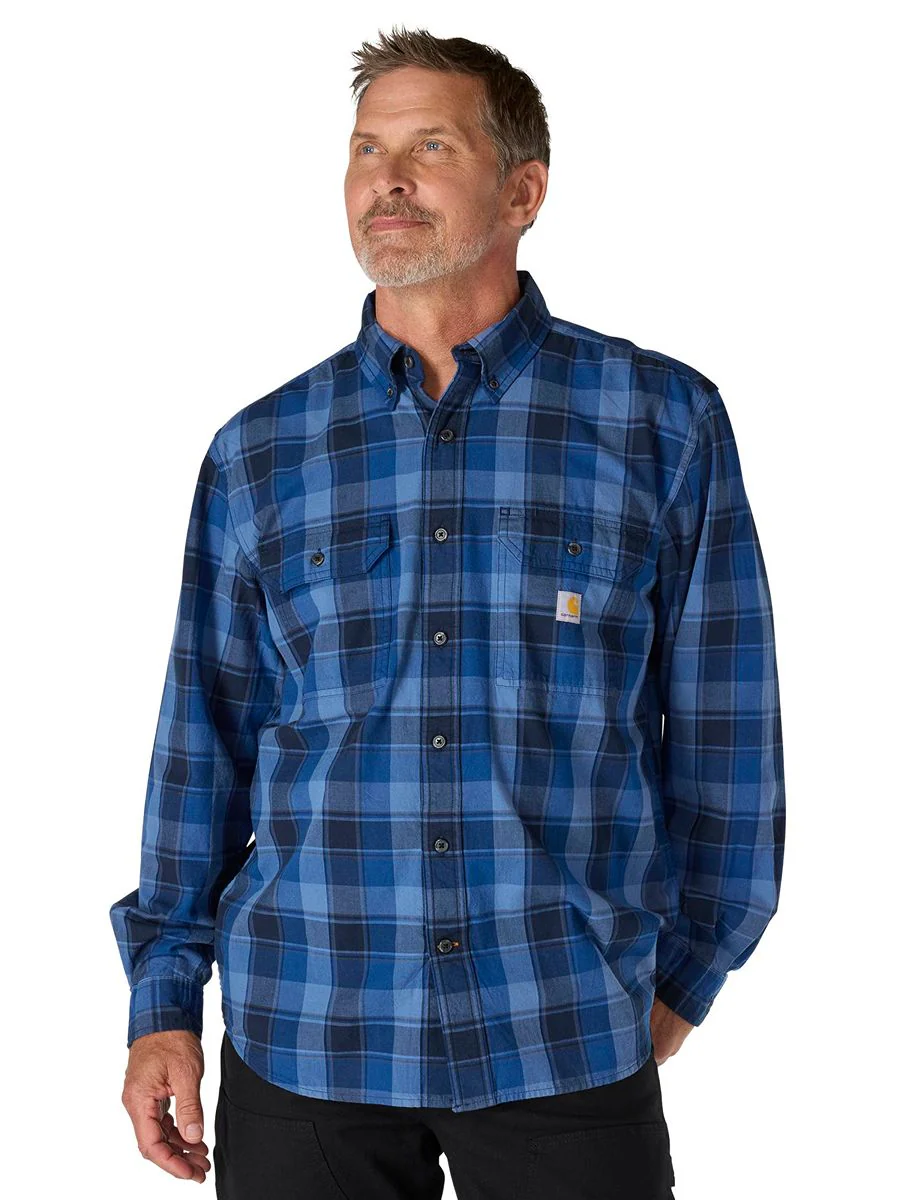 Carhartt Midweight Chambray Plaid Shirt - Image 3