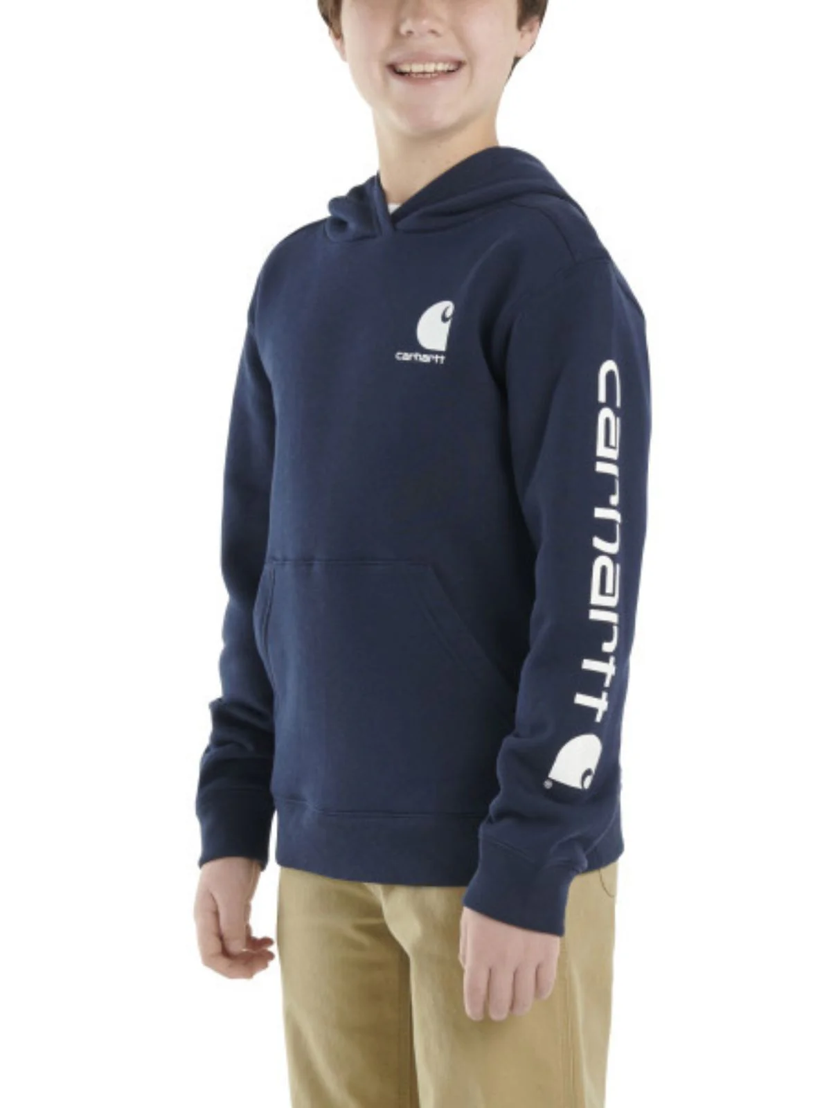 Carhartt Youth Sleeve Logo Pullover Hoodie - Image 3