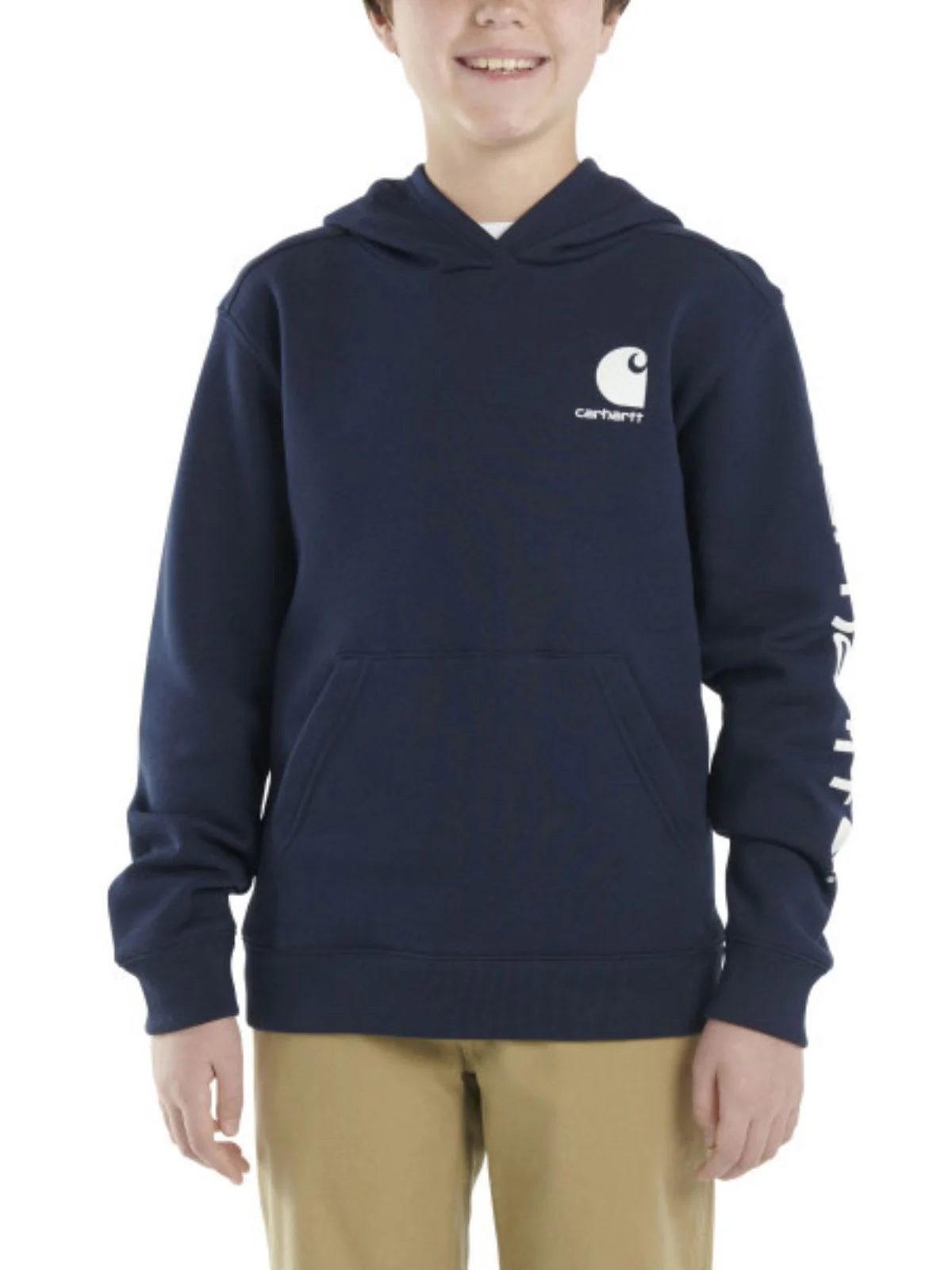 Carhartt Youth Sleeve Logo Pullover Hoodie - Image 5