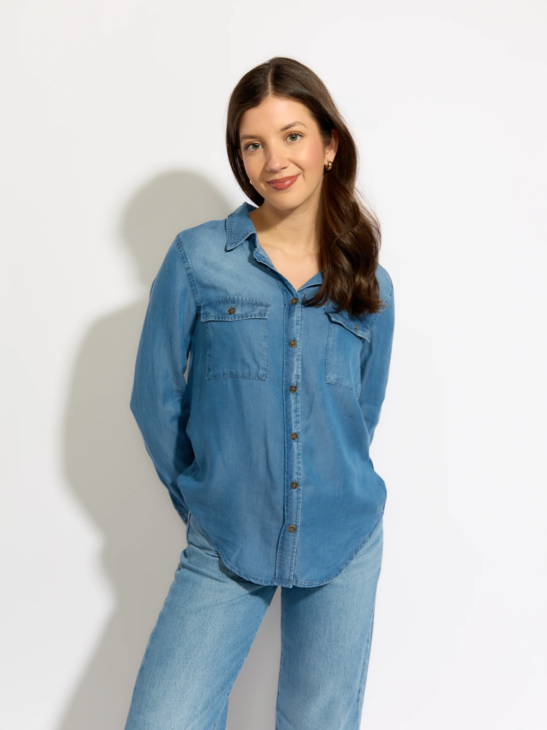 Chambray Button Down Shirt