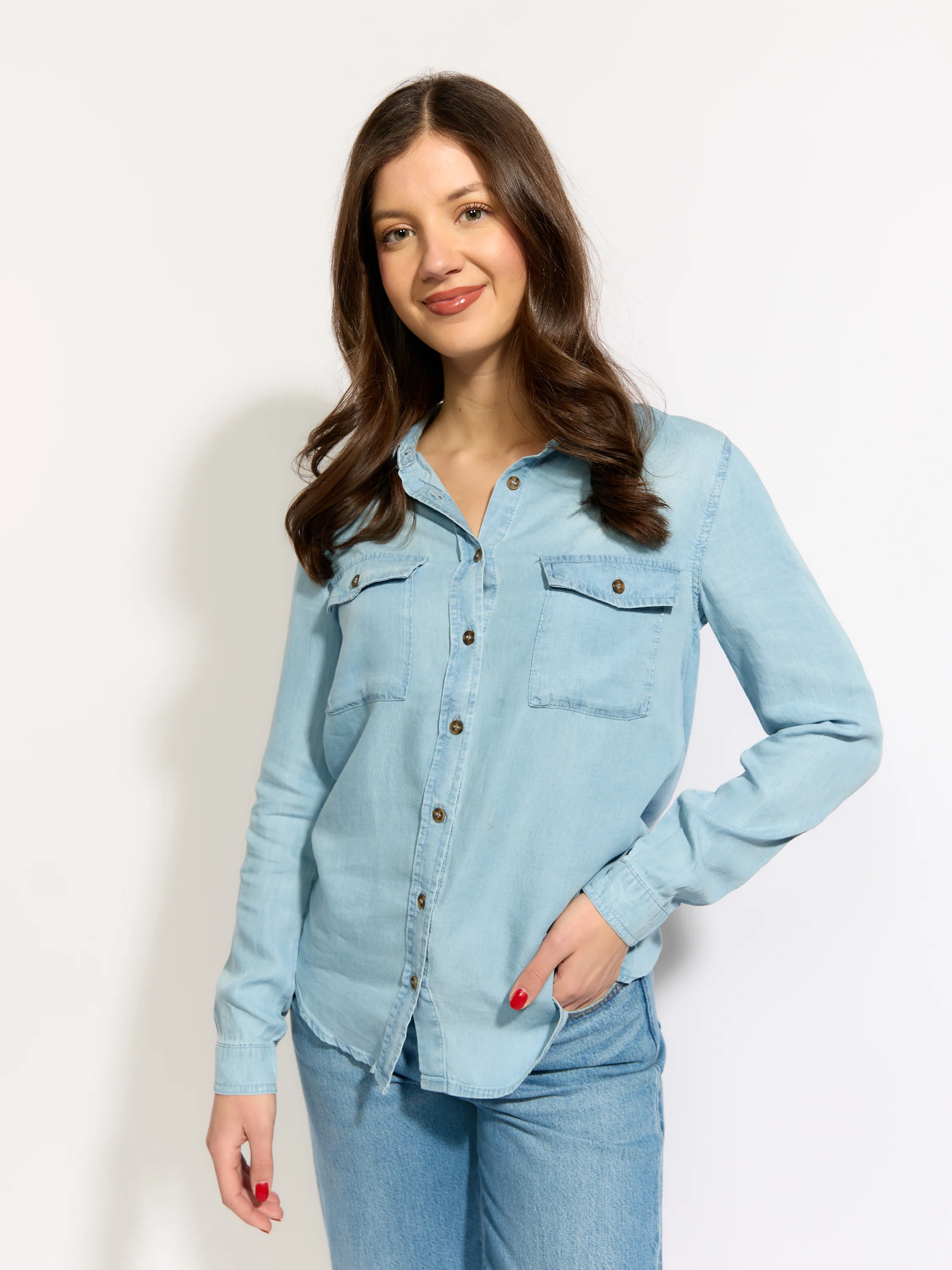 Chambray Button Down Shirt - Image 2