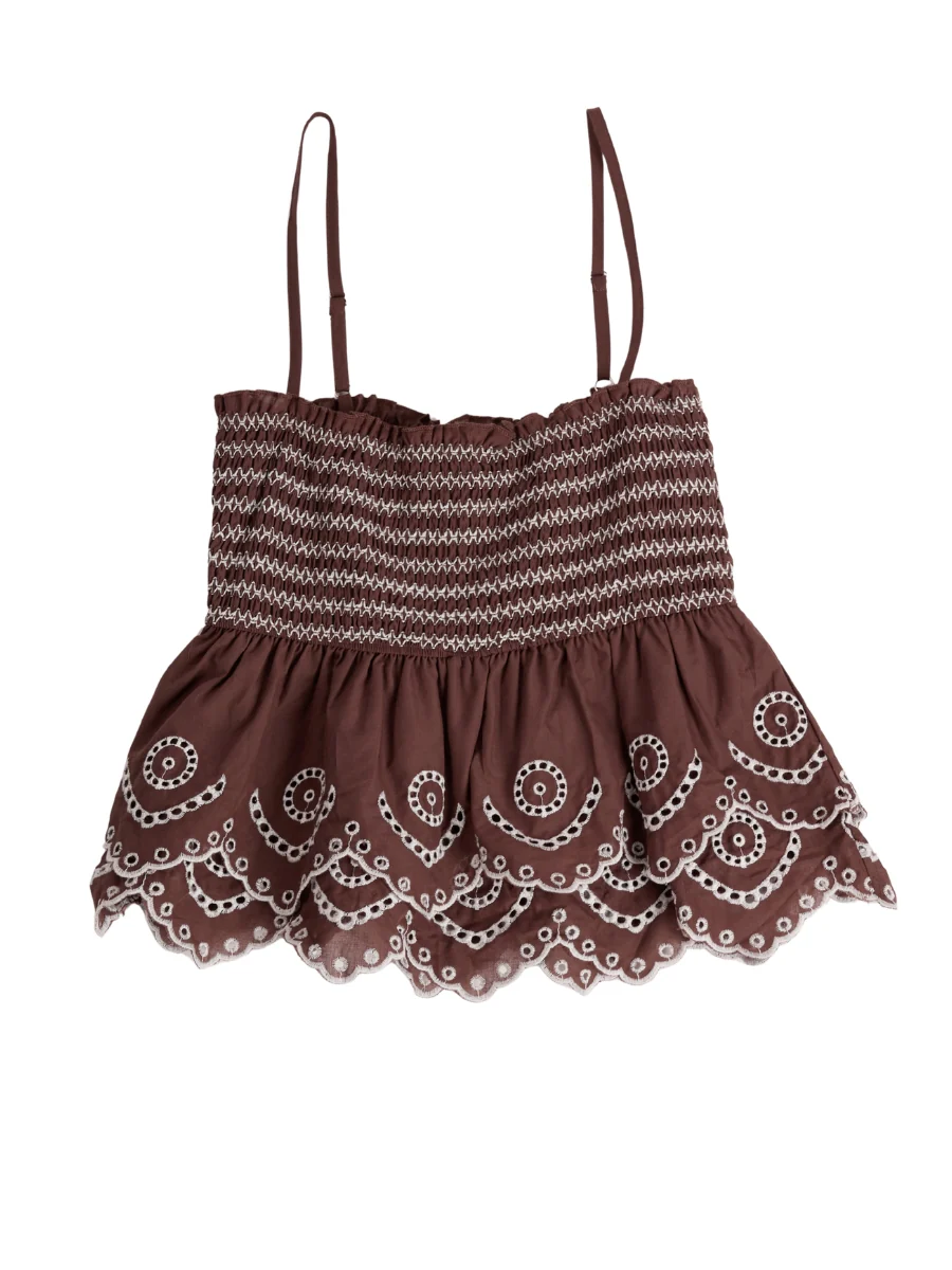 Charlotte Embroidered Ruffle Top - Image 3