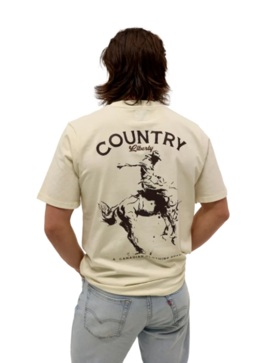 Country Liberty Saddle Bronco T-Shirt - Image 3