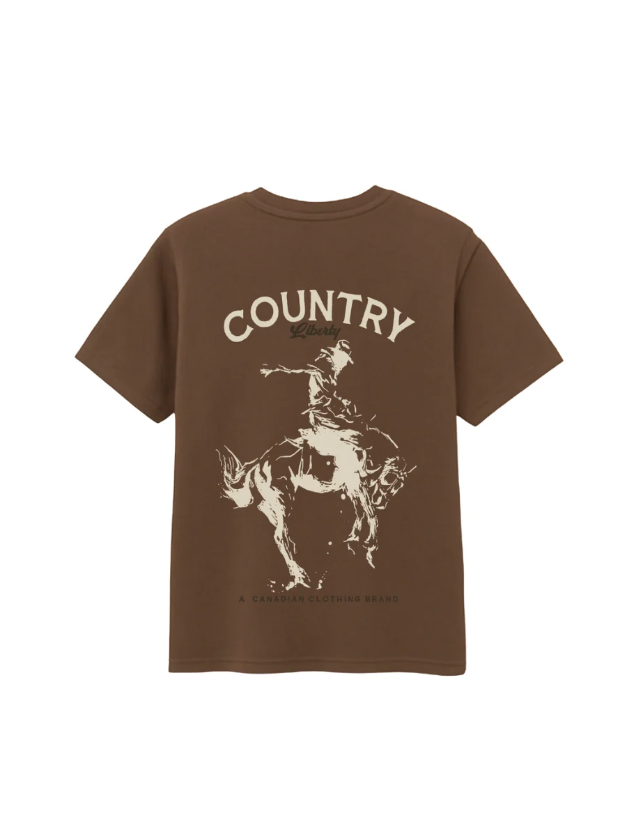 Country Liberty Saddle Bronco T-Shirt - Image 4