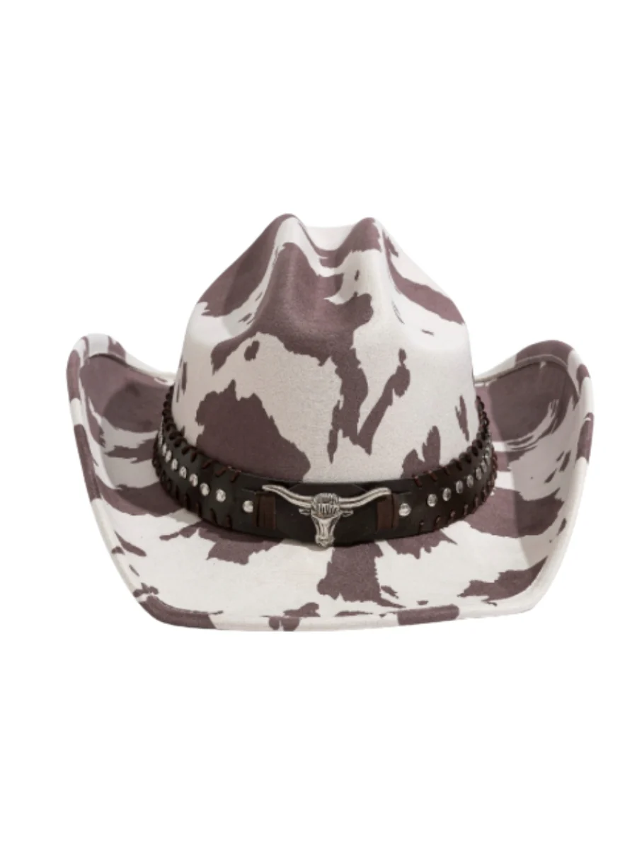 Cow Print Cowboy Hat