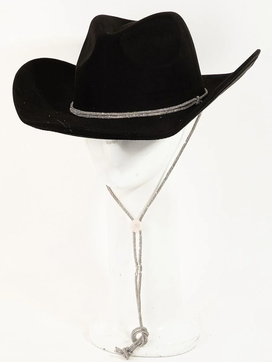 Cowboy String Hat Minimal Bling - Image 2