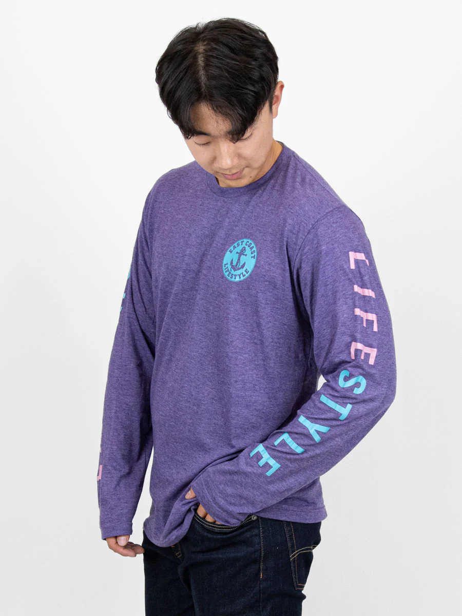 East Coast Lifestyle Anchor Crest Long Sleeve Tee - Image 3