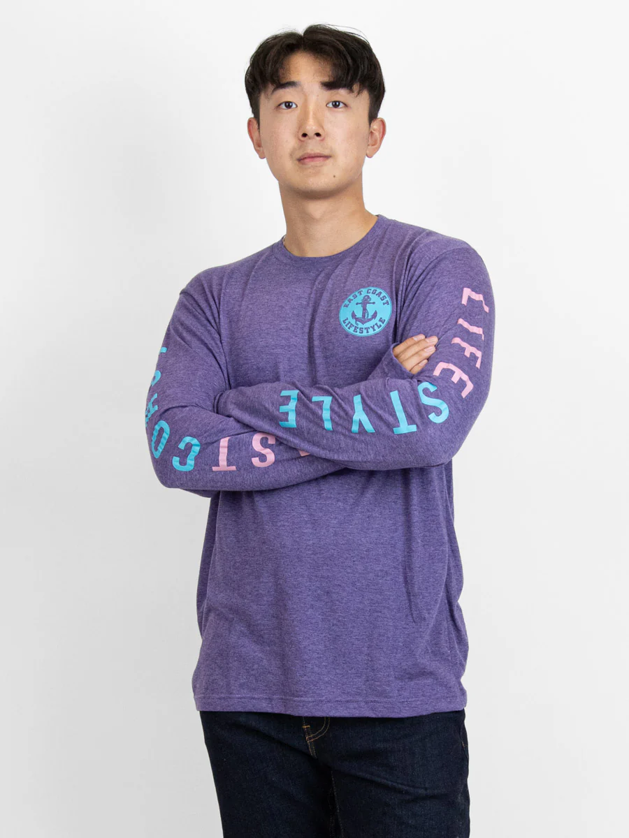 East Coast Lifestyle Anchor Crest Long Sleeve Tee - Image 4