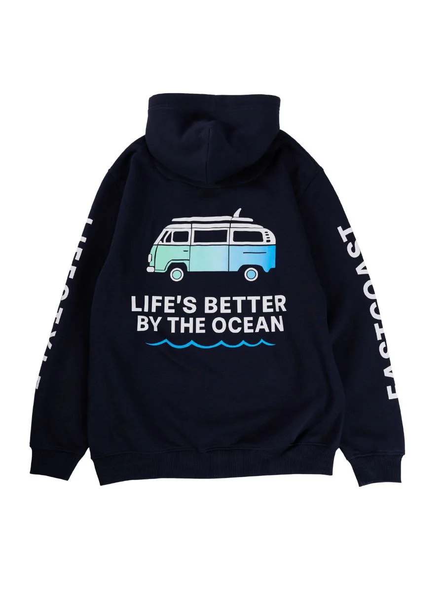 East Coast Lifestyle Gradient Ocean Surf Van Hoodie