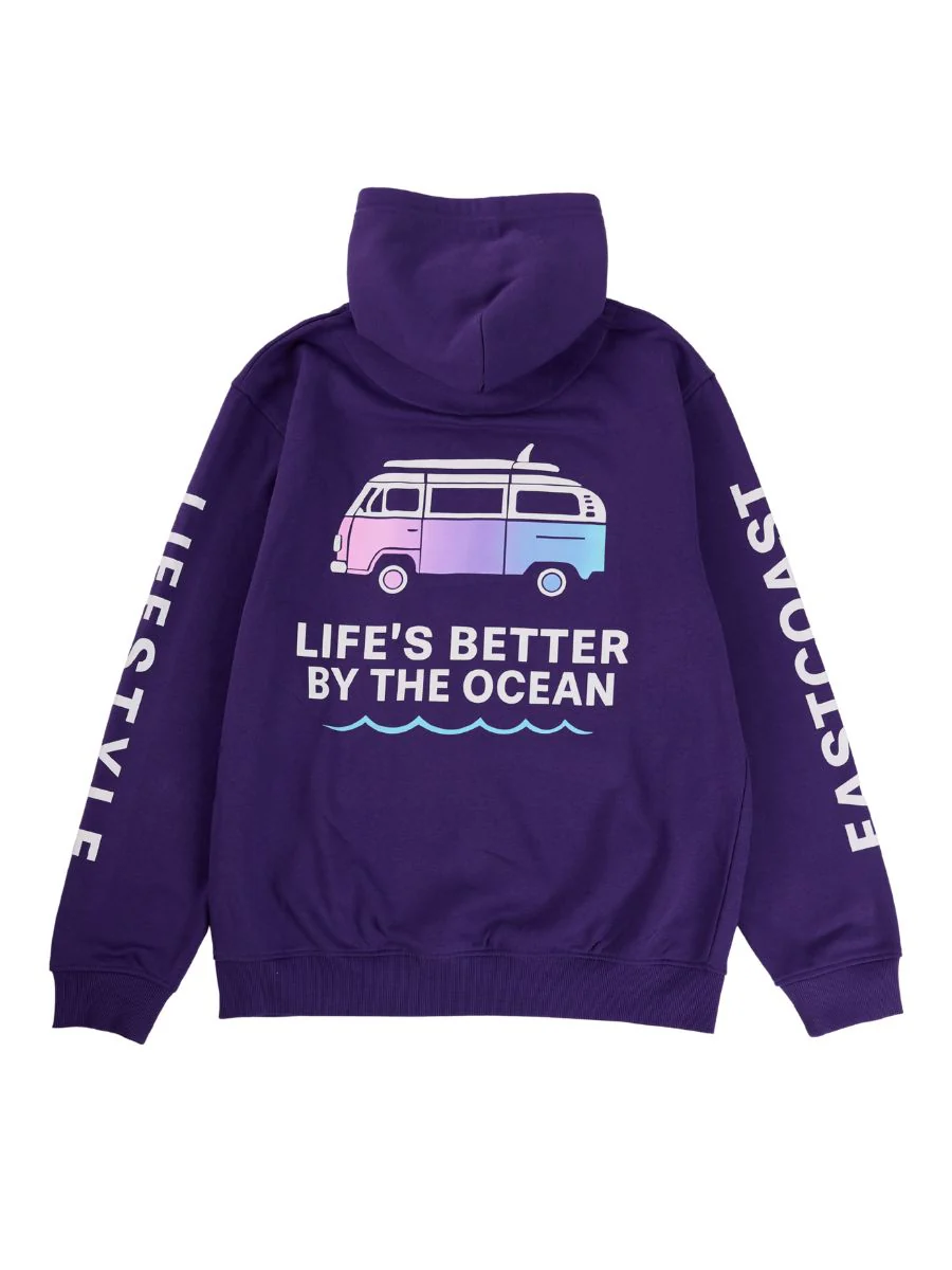 East Coast Lifestyle Gradient Ocean Surf Van Hoodie - Image 3