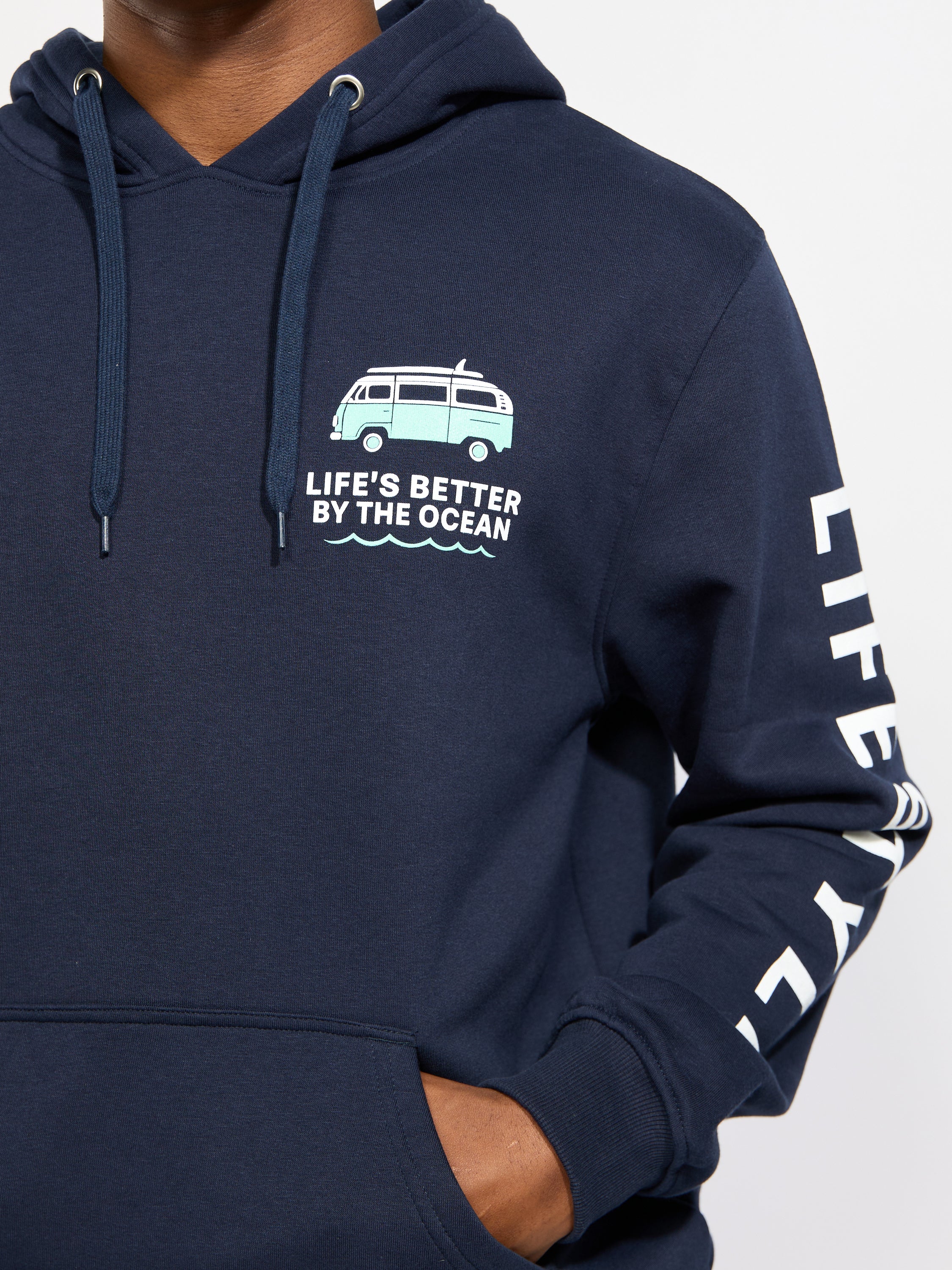 East Coast Lifestyle Life’s Better Surf Van Hoodie - Image 2