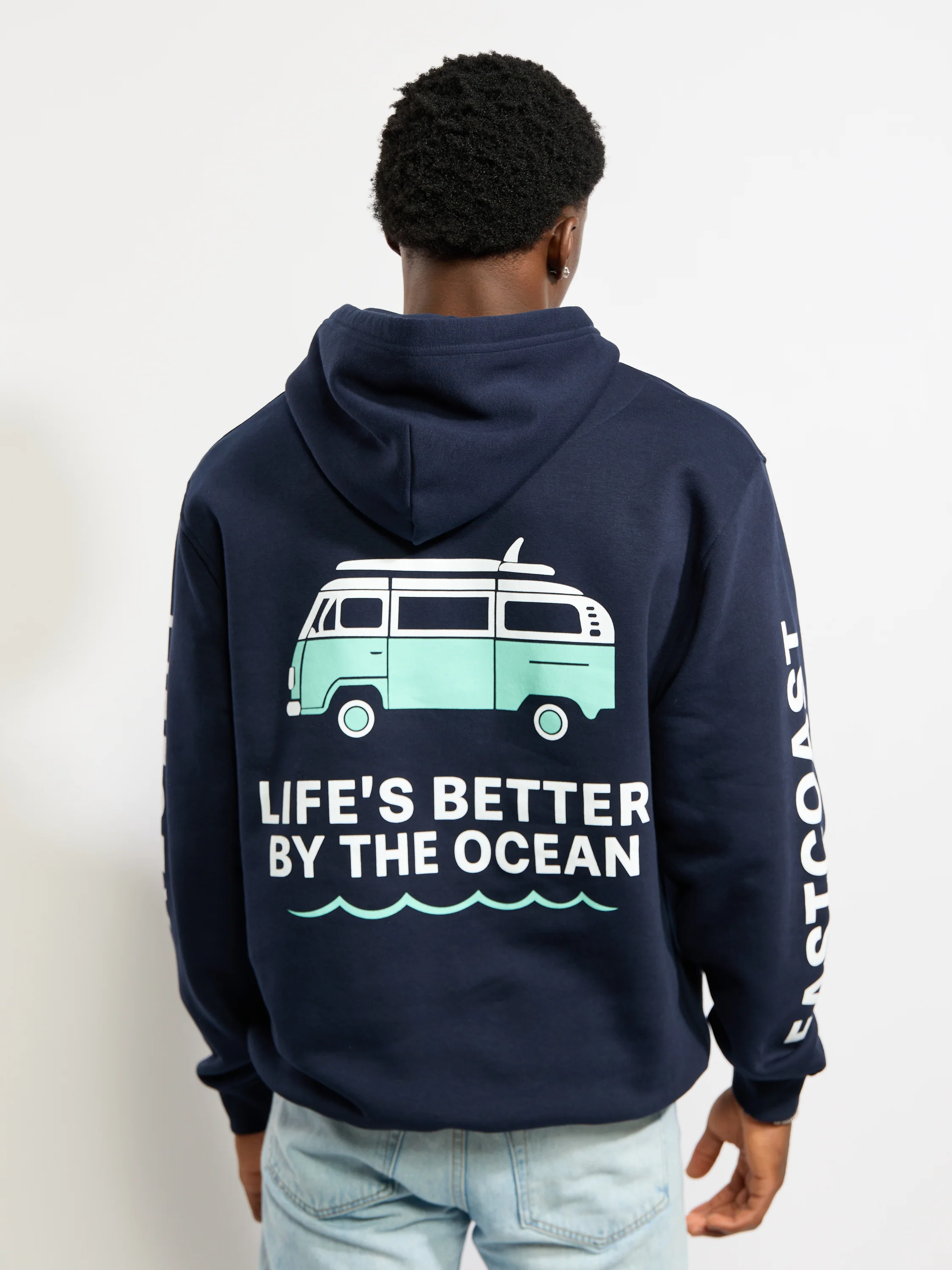 East Coast Lifestyle Life’s Better Surf Van Hoodie - Image 3