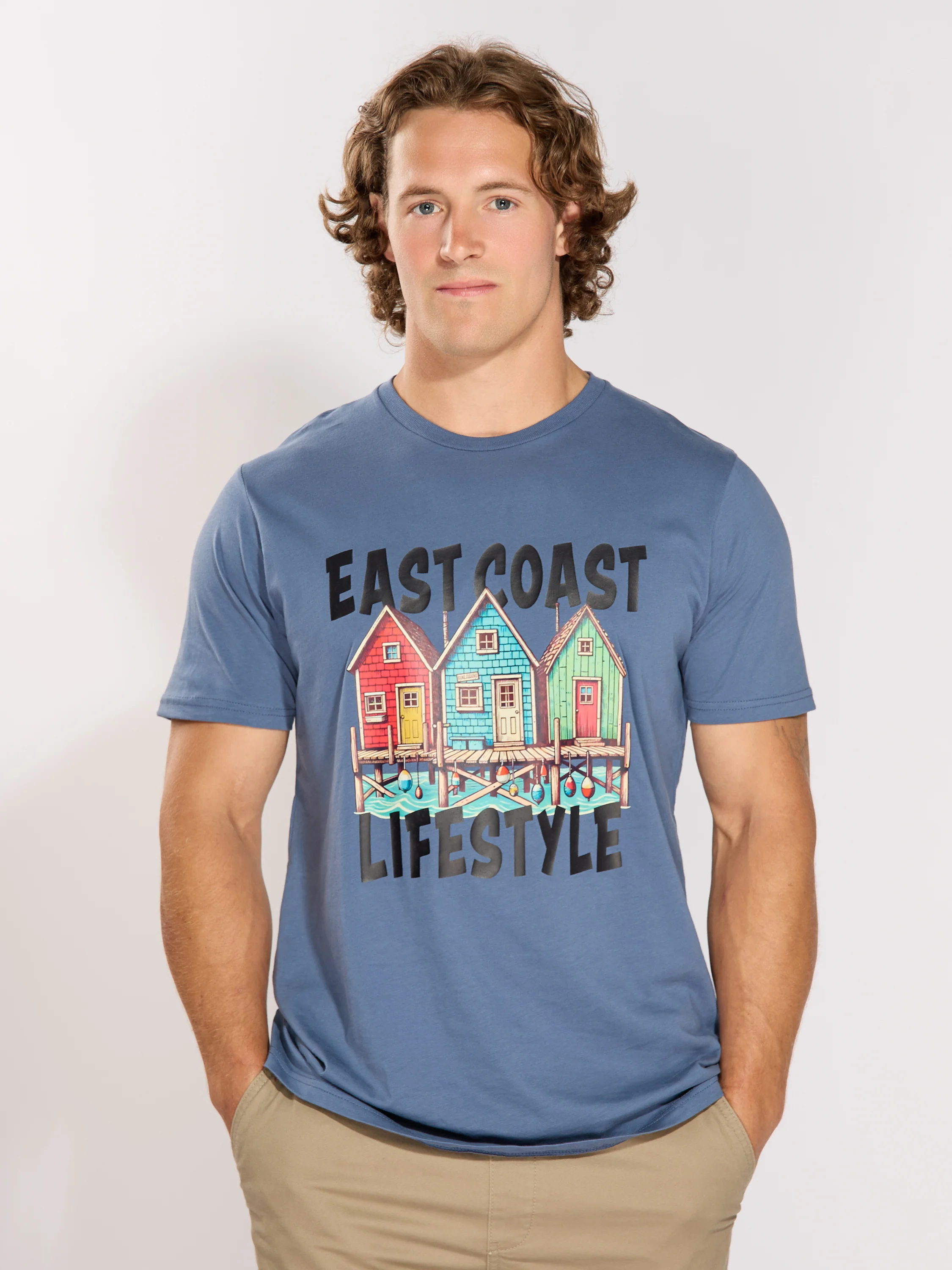 East Coast Lifestyle Newfoundland Houses 2.0 Tee - Image 2