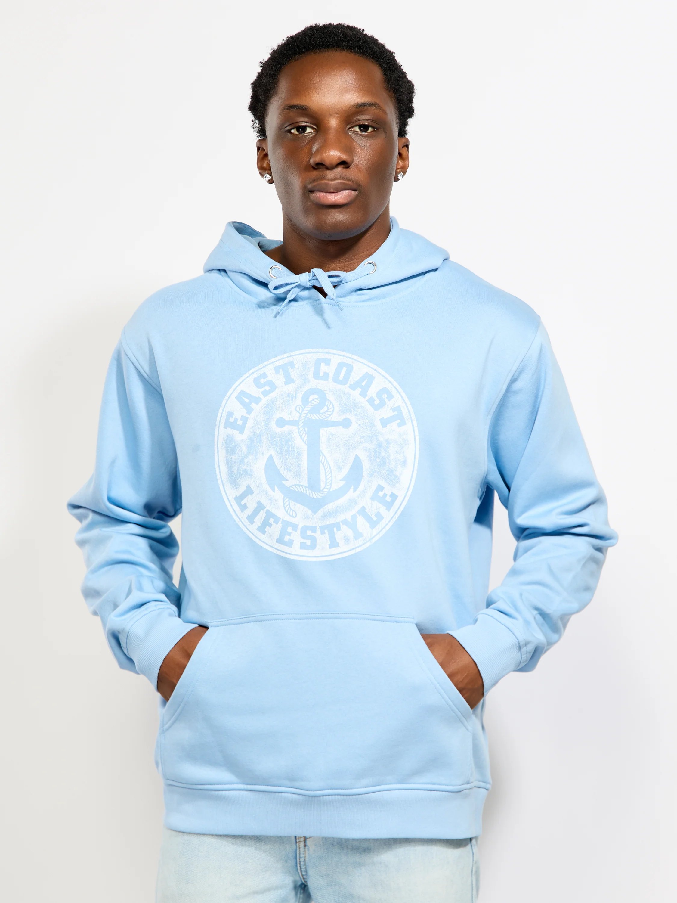 East Coast Lifestyle Vintage Anchor Hoodie - Image 10