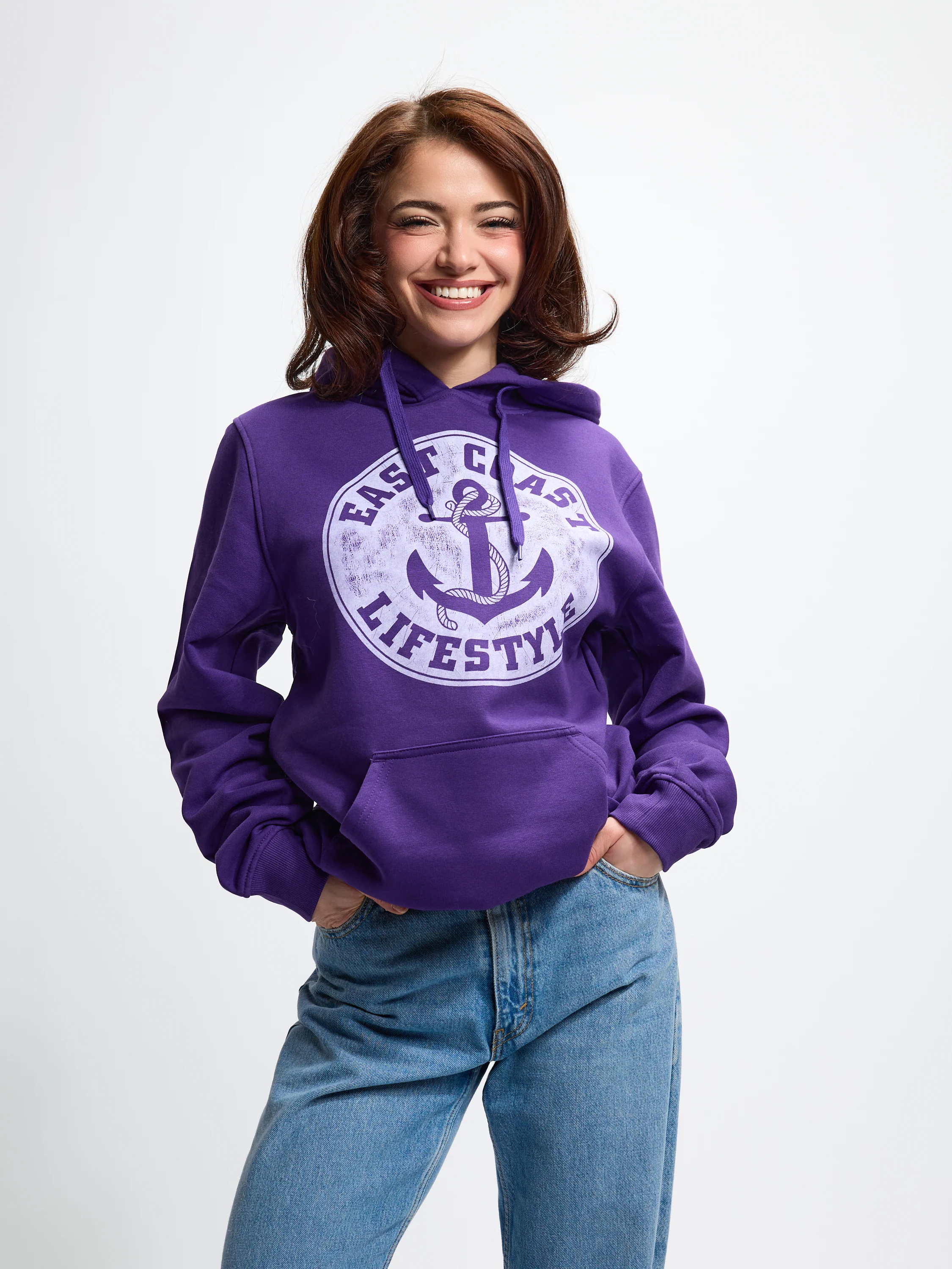 East Coast Lifestyle Vintage Anchor Hoodie - Image 3
