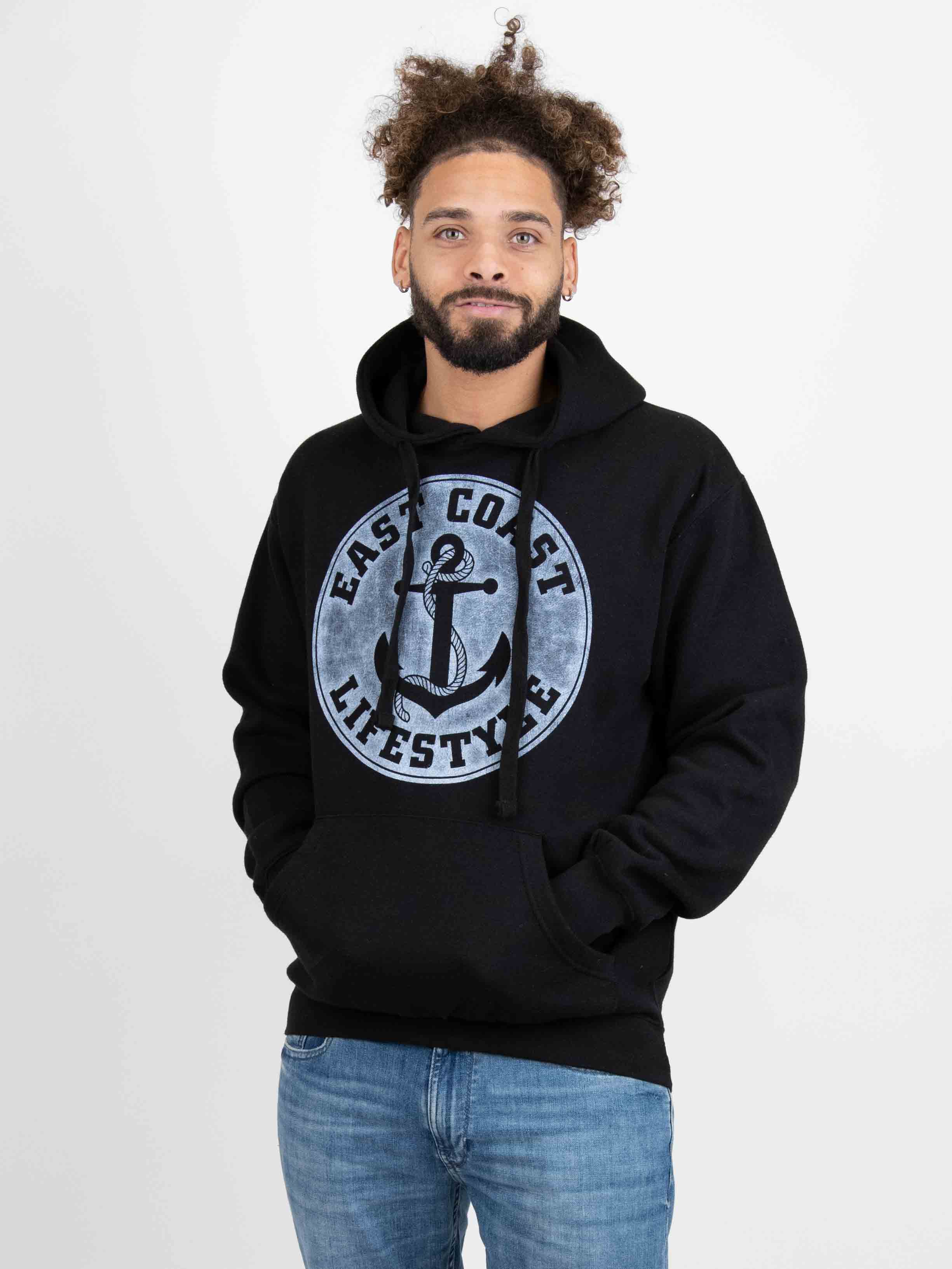 East Coast Lifestyle Vintage Anchor Hoodie - Image 4