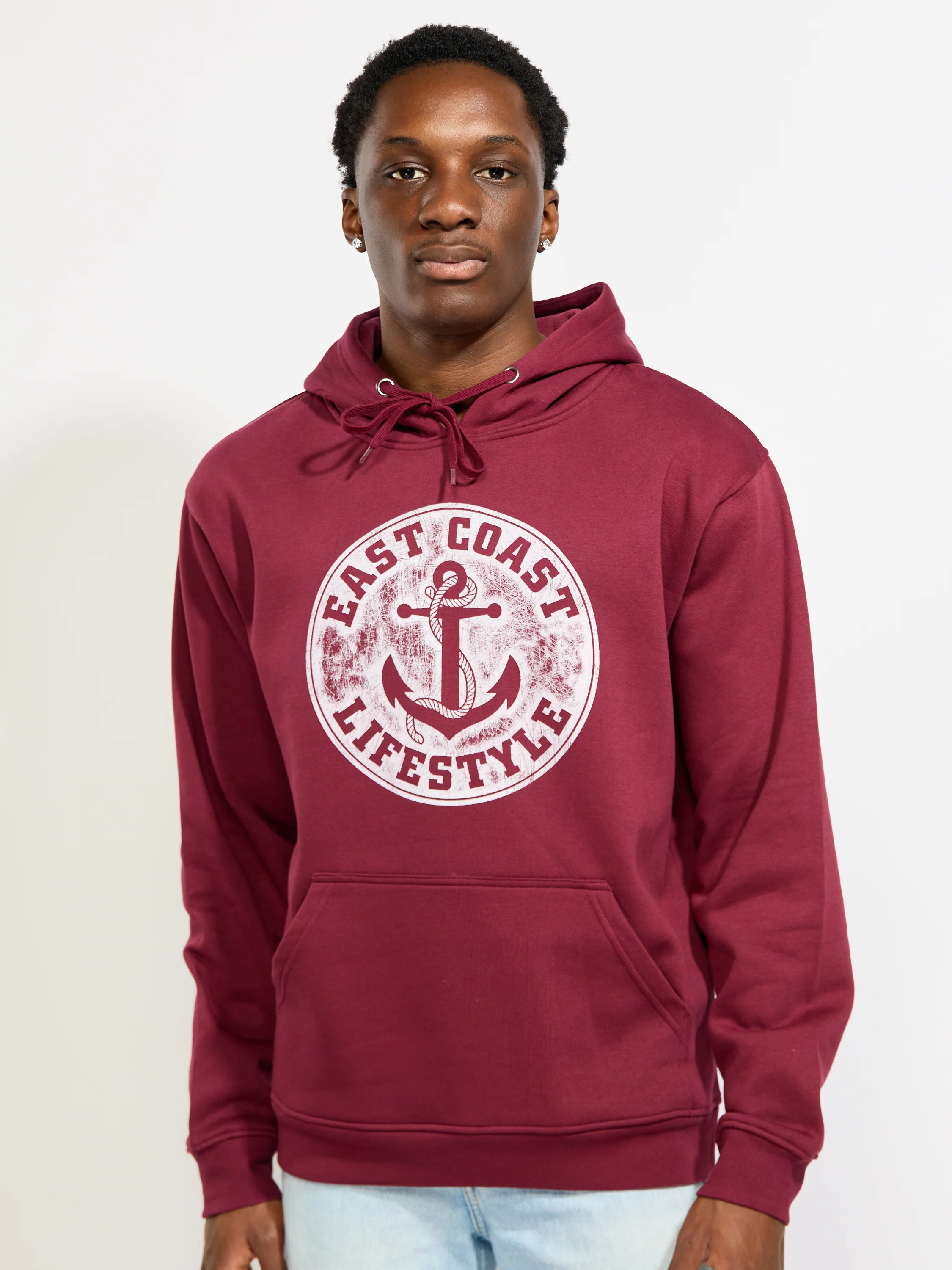 East Coast Lifestyle Vintage Anchor Hoodie - Image 6