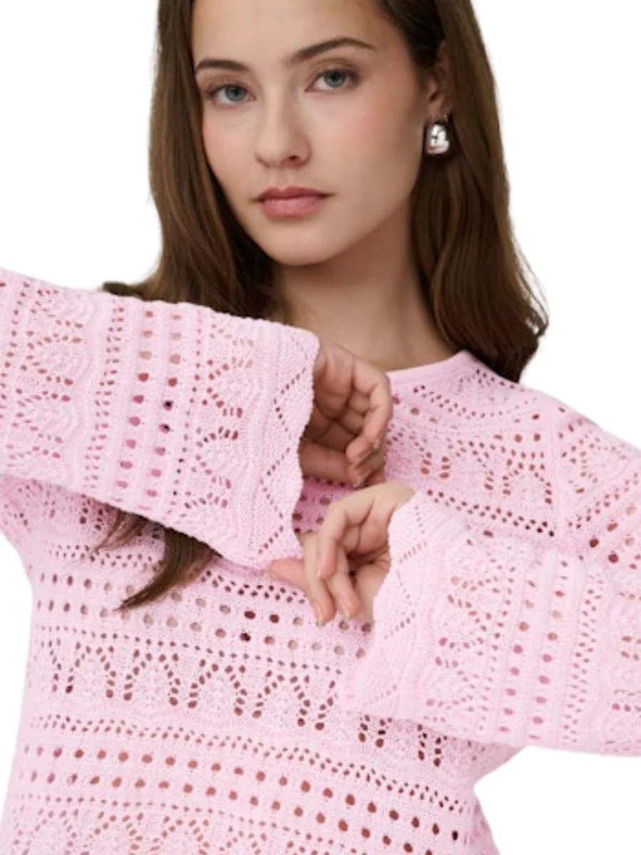 Elke Life Crochet Long Sleeve Top - Image 3