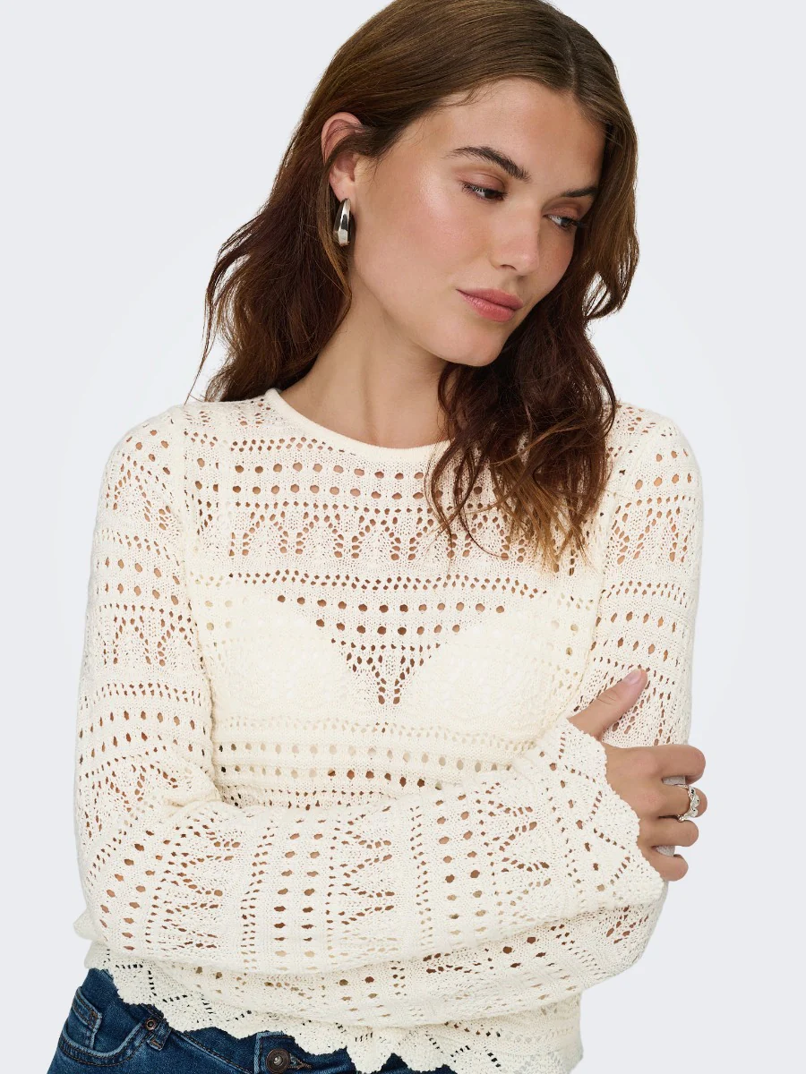 Elke Life Crochet Long Sleeve Top - Image 5