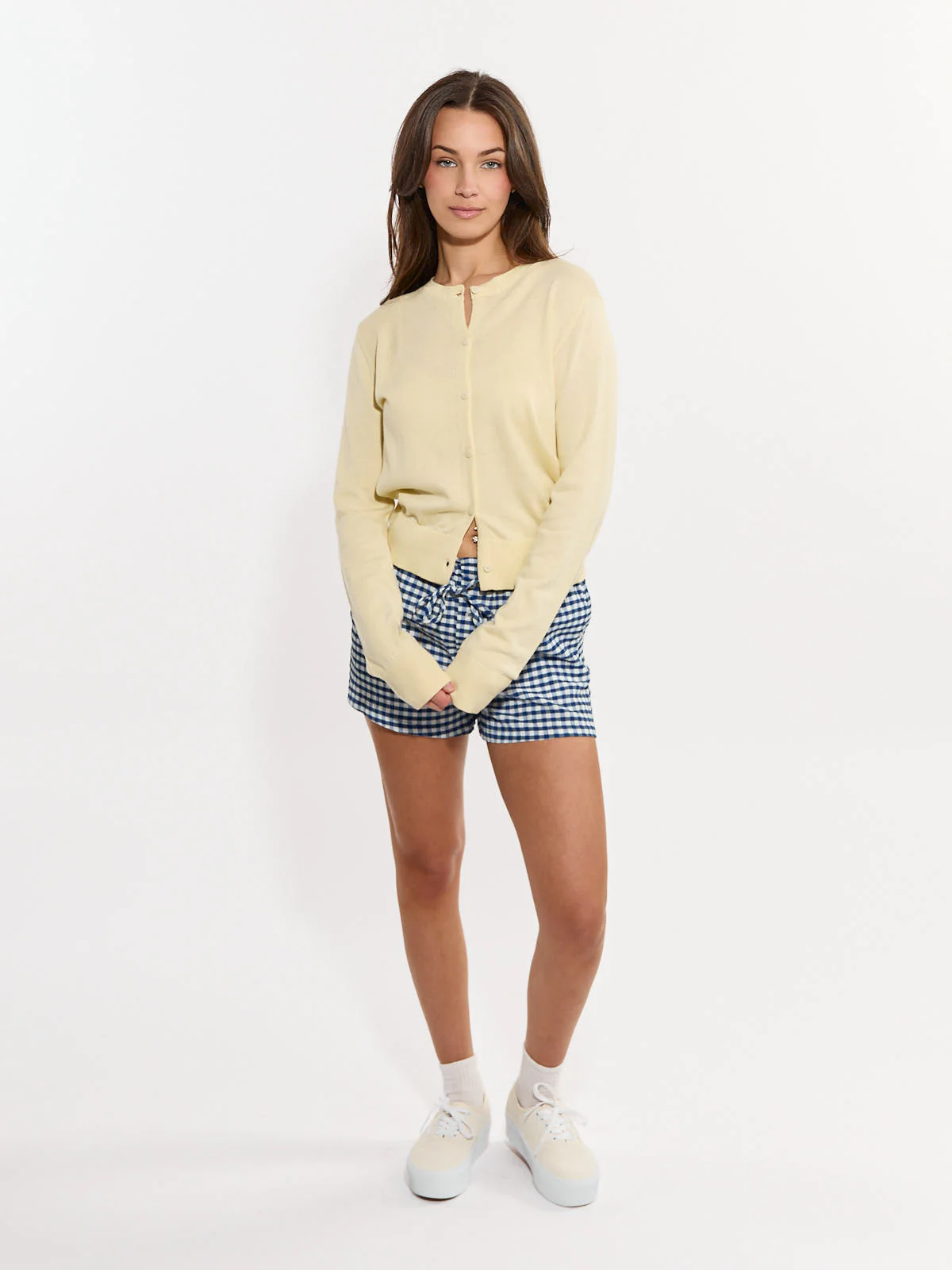 Gingham Tie Short