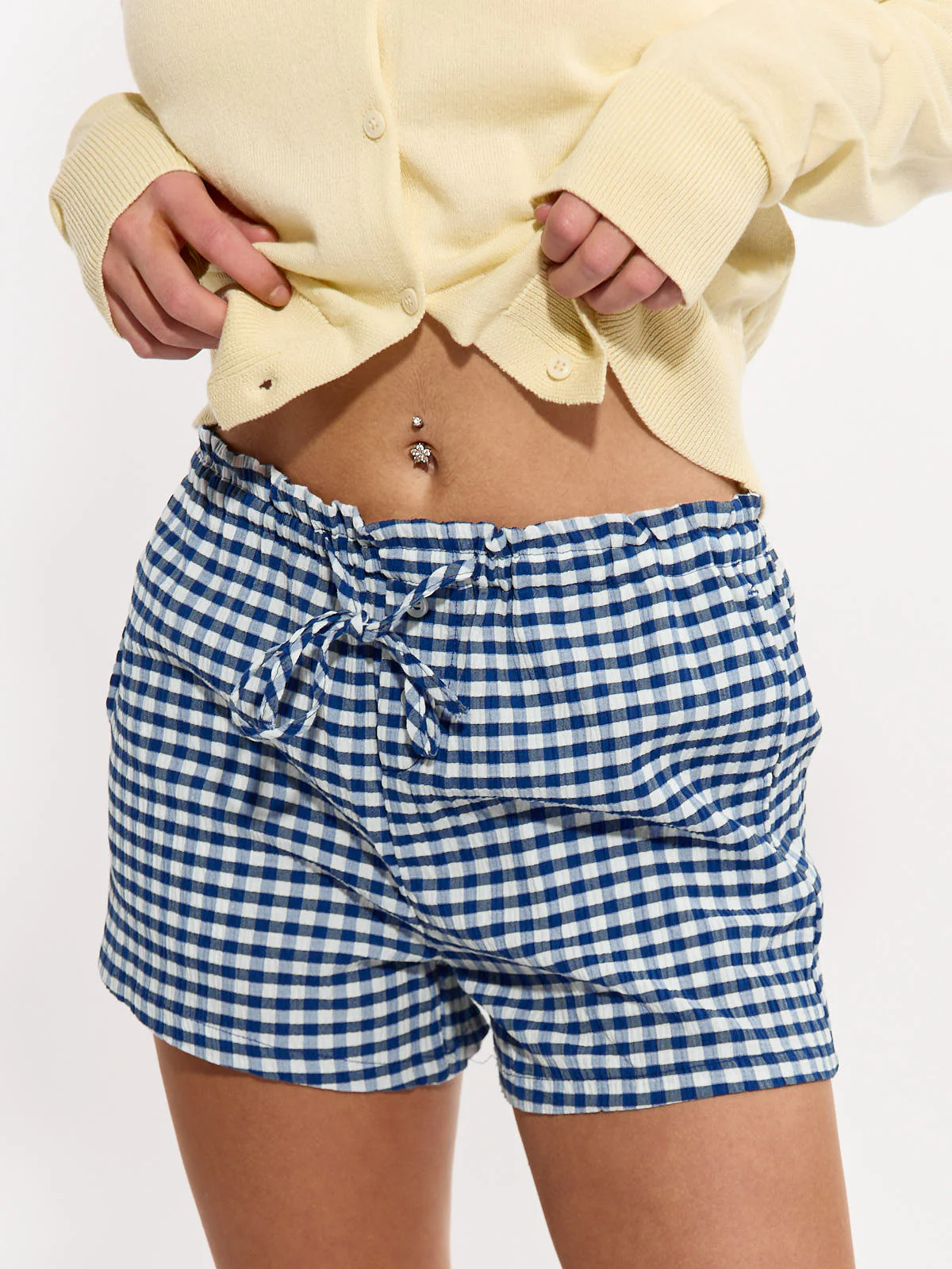 Gingham Tie Short - Image 2