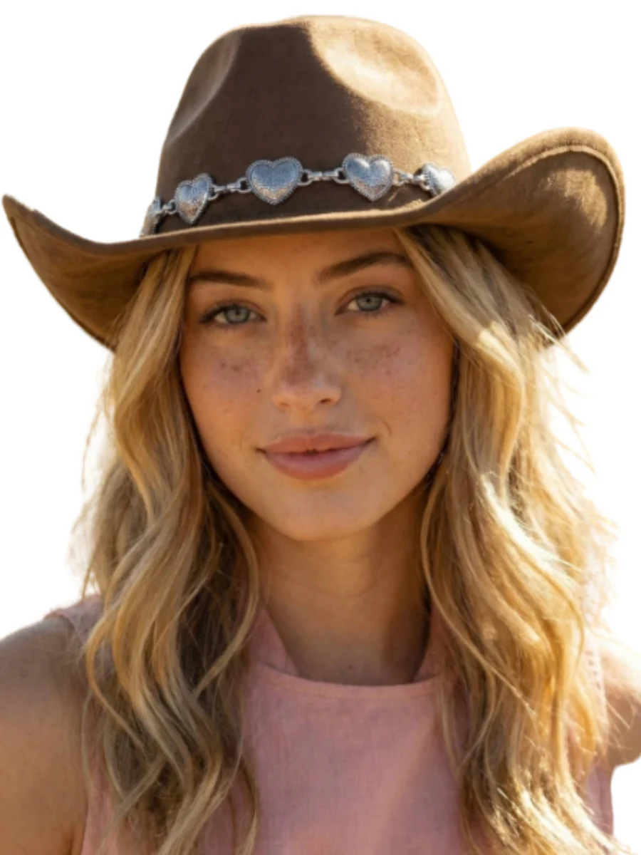 Heart Chain Cowboy Hat - Image 2