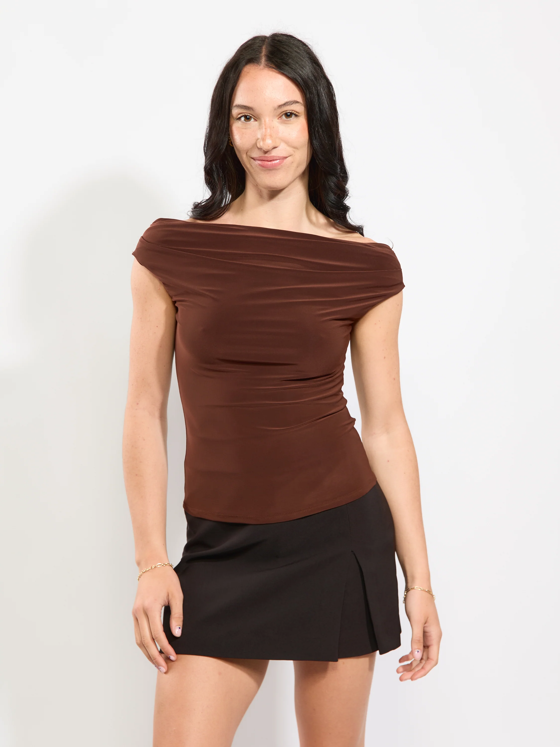 Jesse Off The Shoulder Jersey Top - Image 4