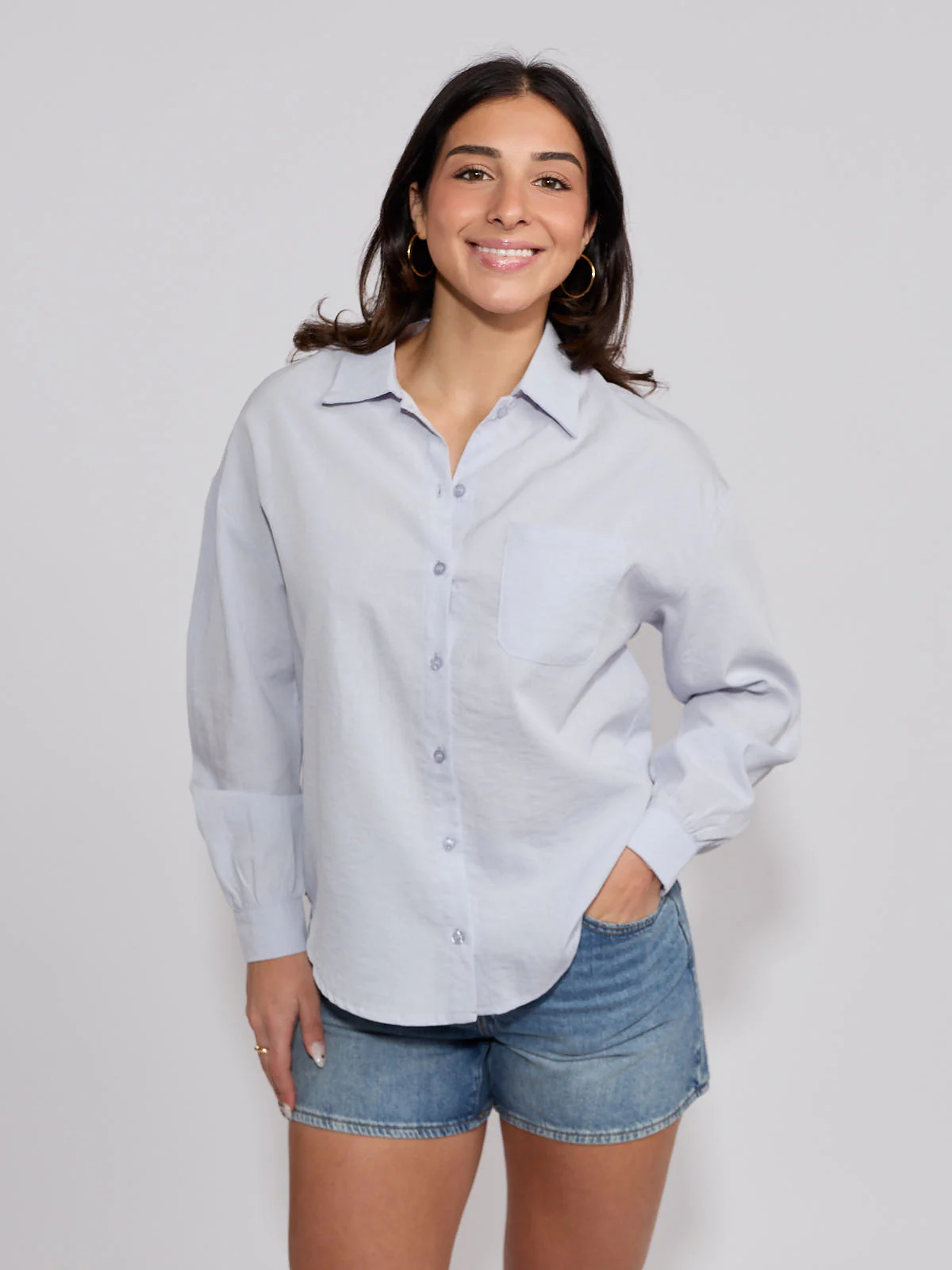 Lauren Button-Down Long Sleeve Blouse - Image 5