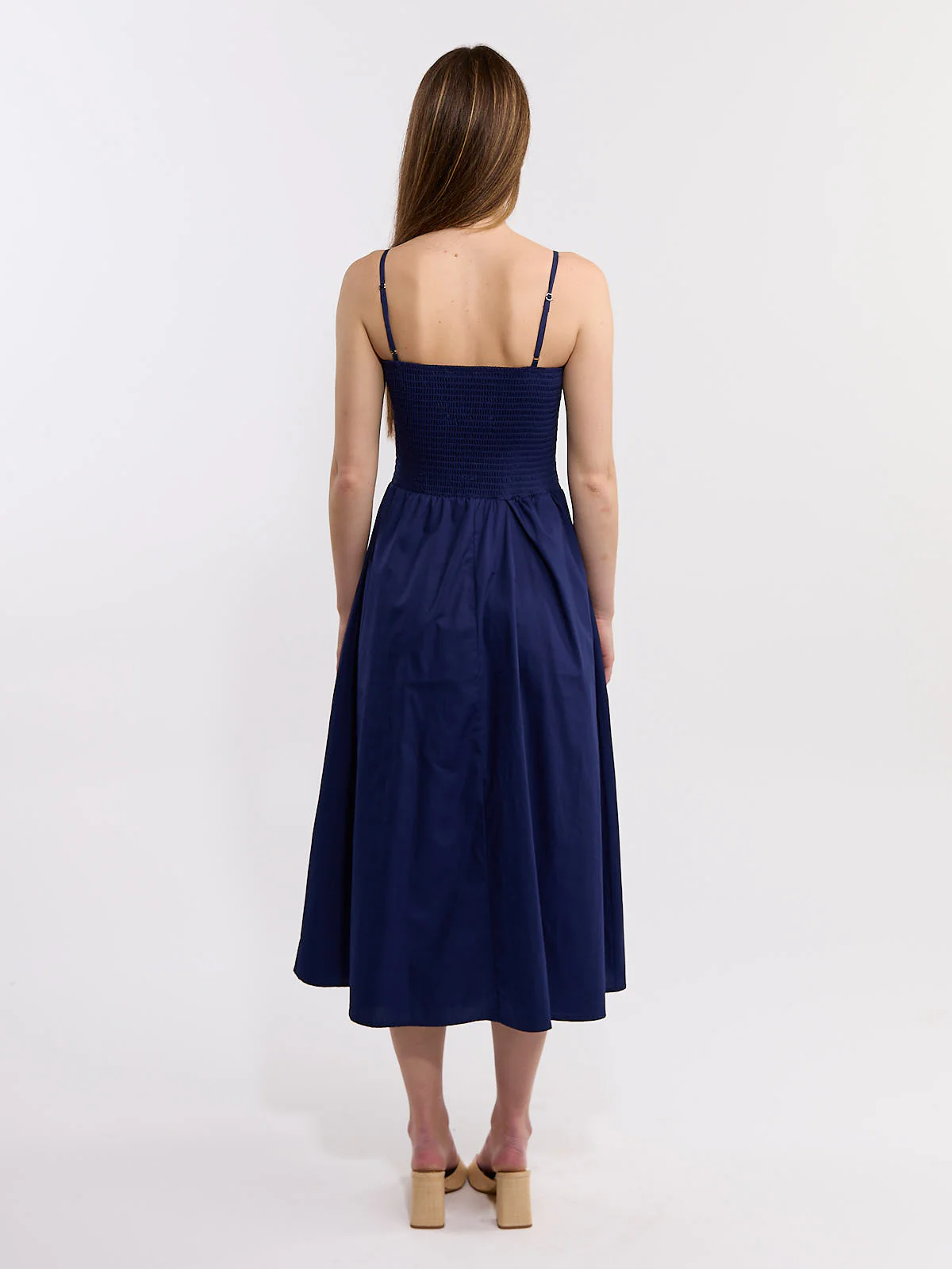 Mila Smocked Midi Dress - Image 3