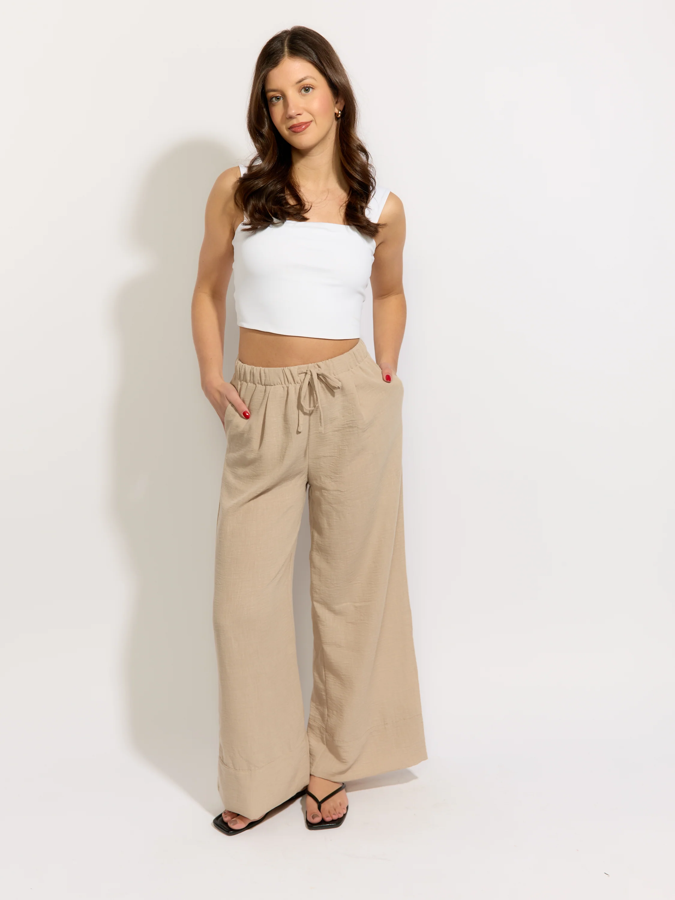 Palazzo Drawstring Pant - Image 2