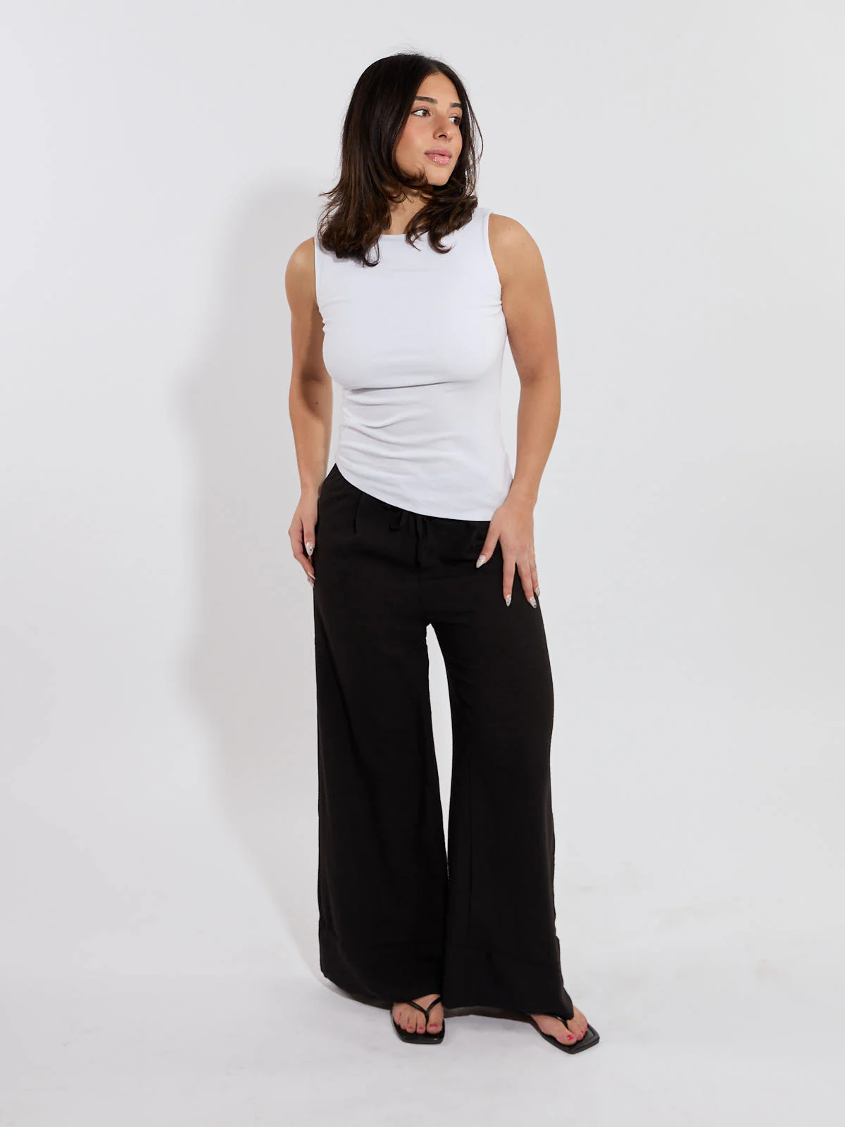 Palazzo Drawstring Pant - Image 3