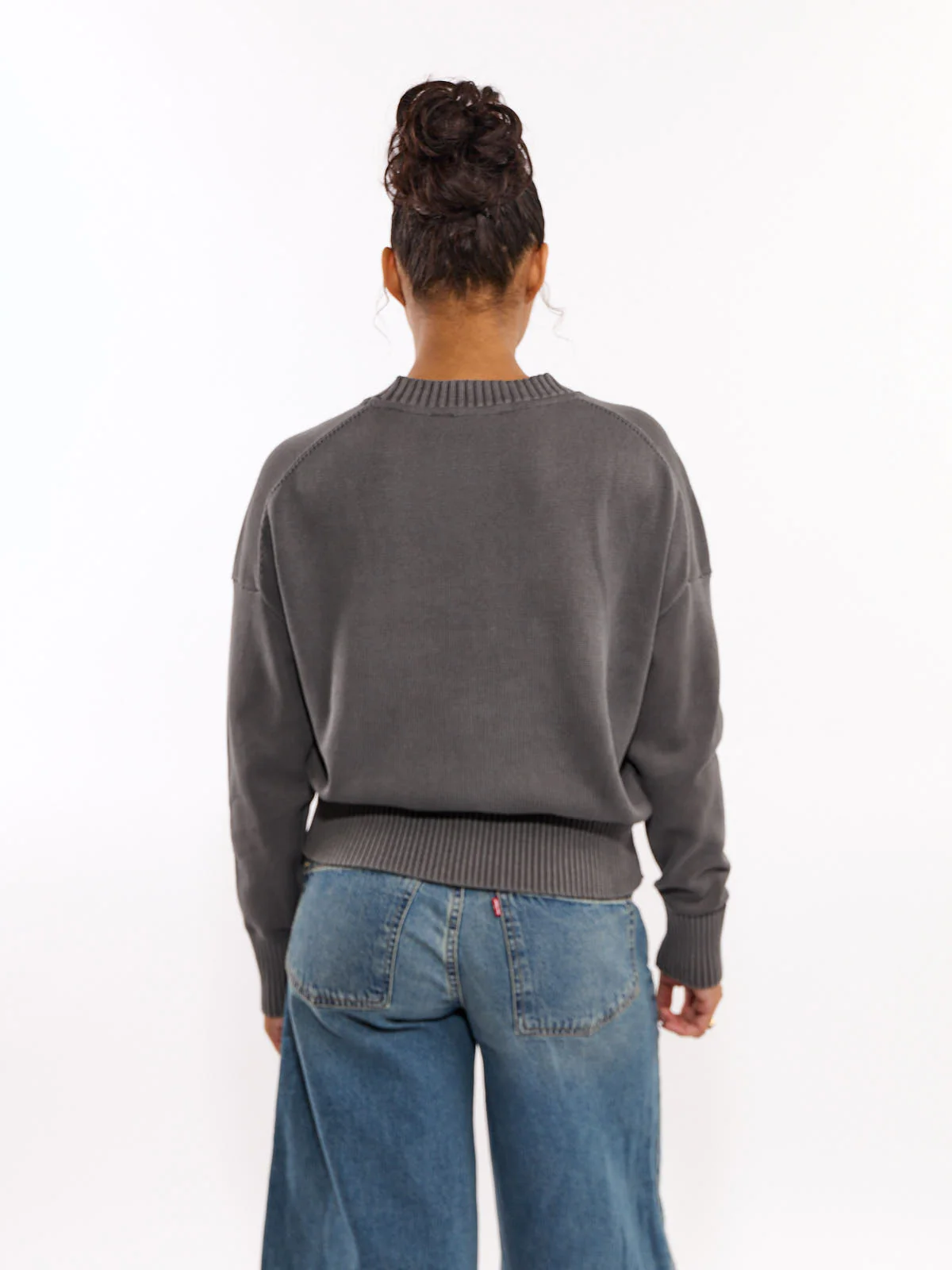 Palma Solid Long Sleeve Crew Top - Image 12