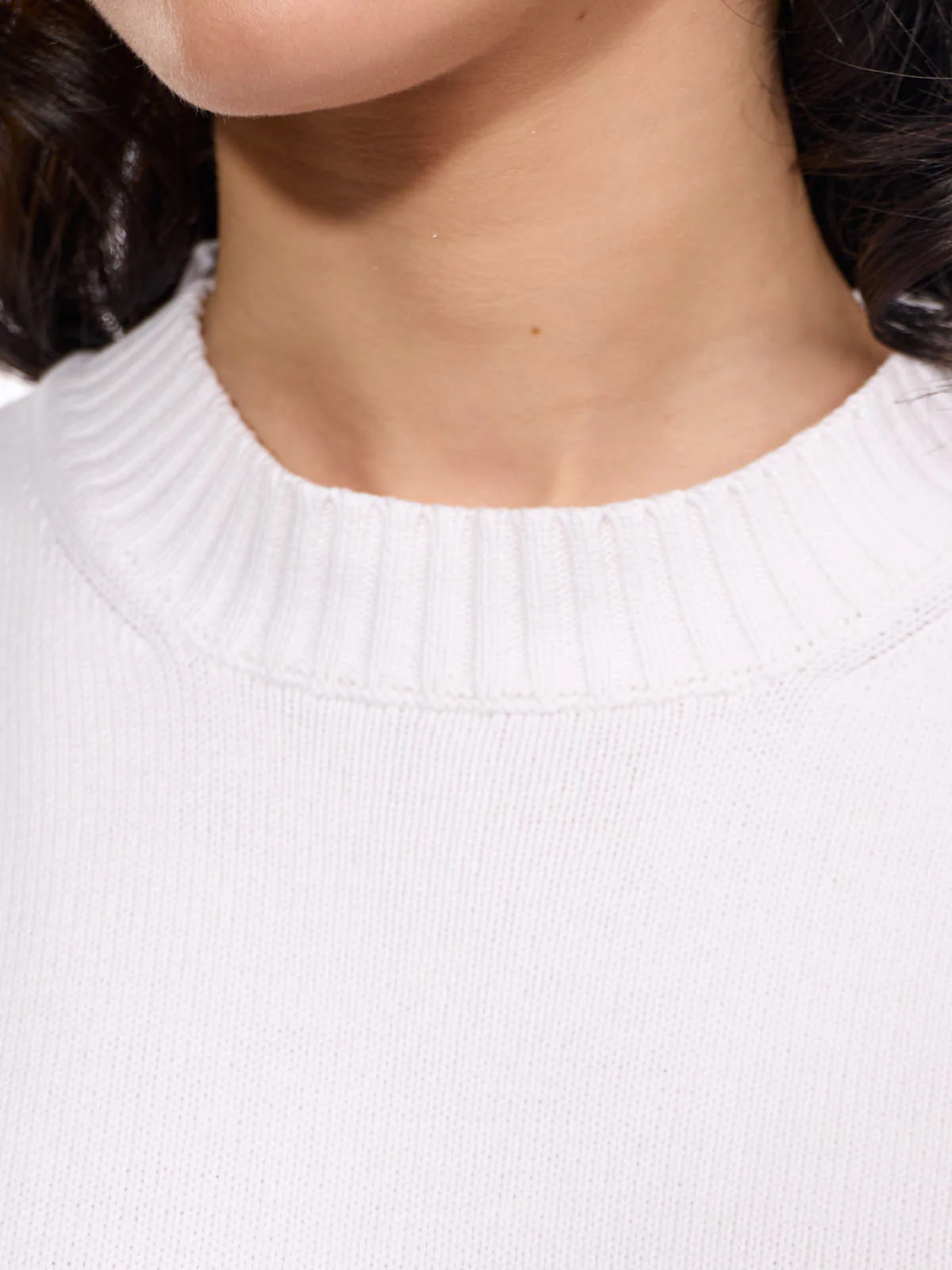 Palma Solid Long Sleeve Crew Top - Image 3