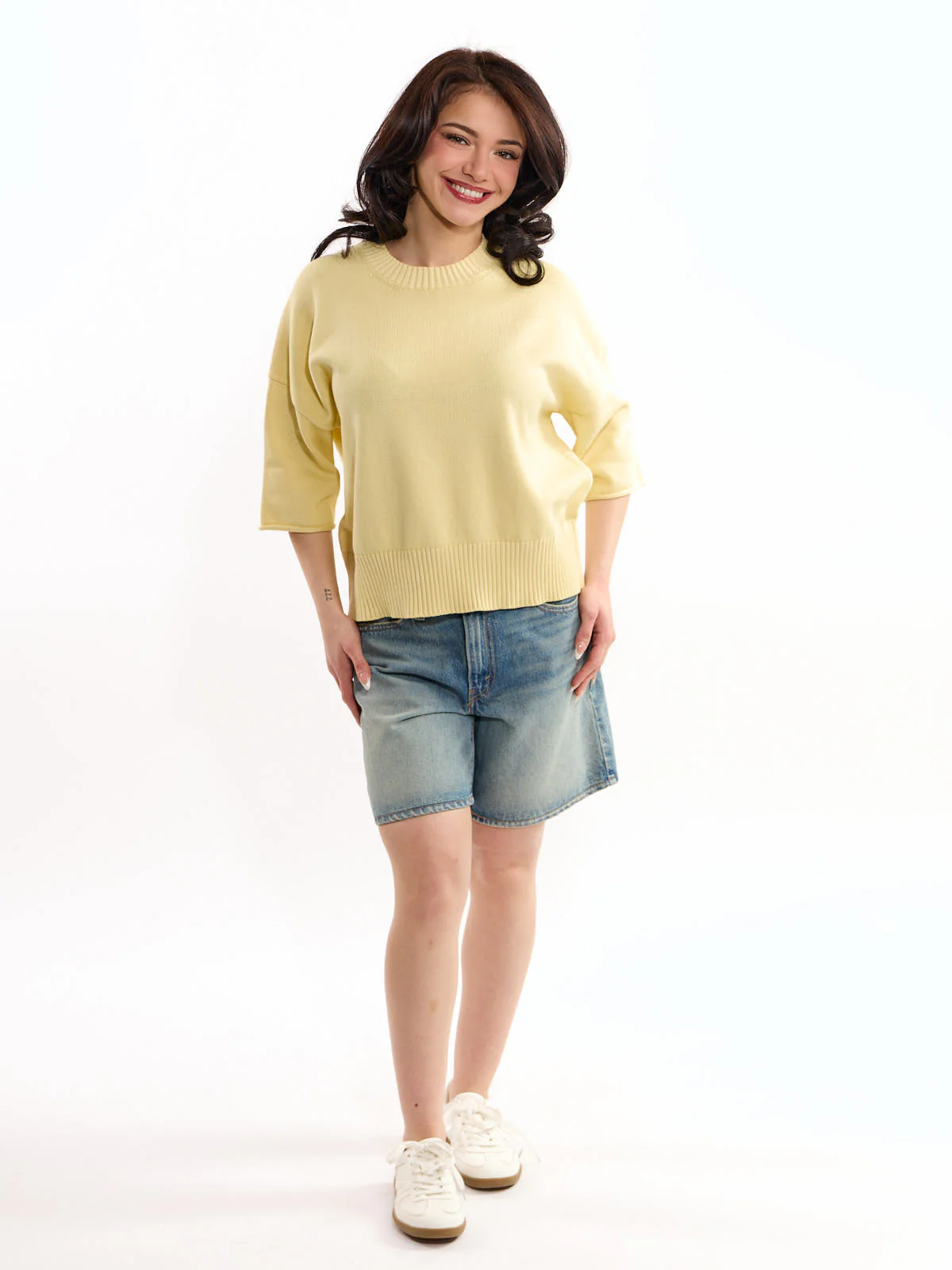 Palma Solid Short Sleeve Crew Top - Image 4