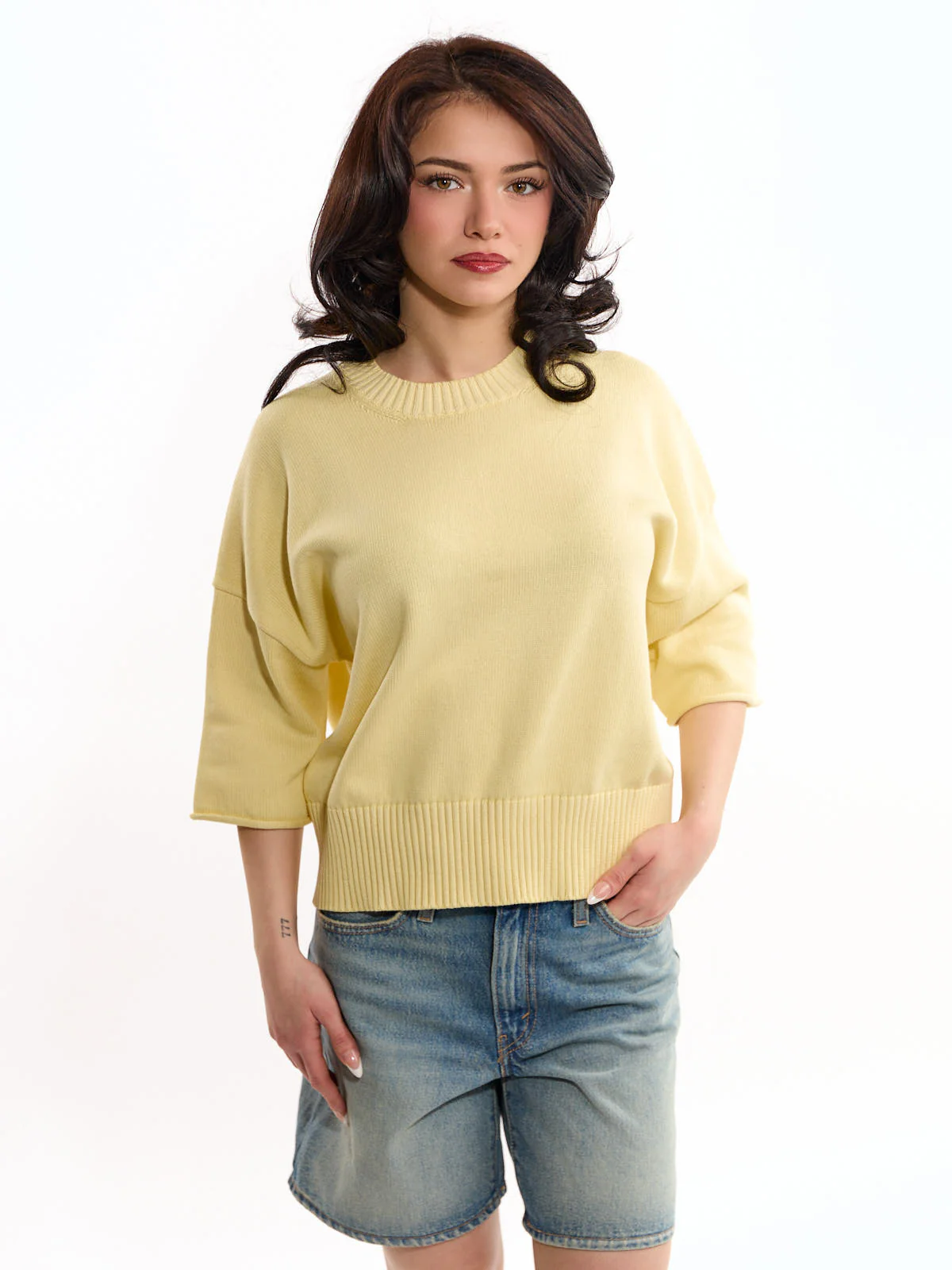 Palma Solid Short Sleeve Crew Top - Image 5