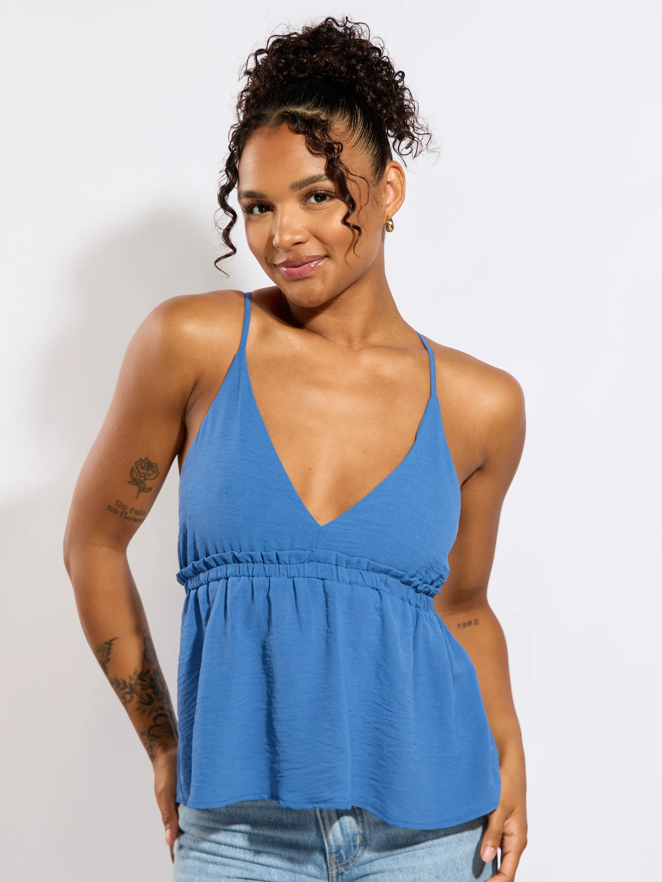 Peplum V-Neck Blouse - Image 12